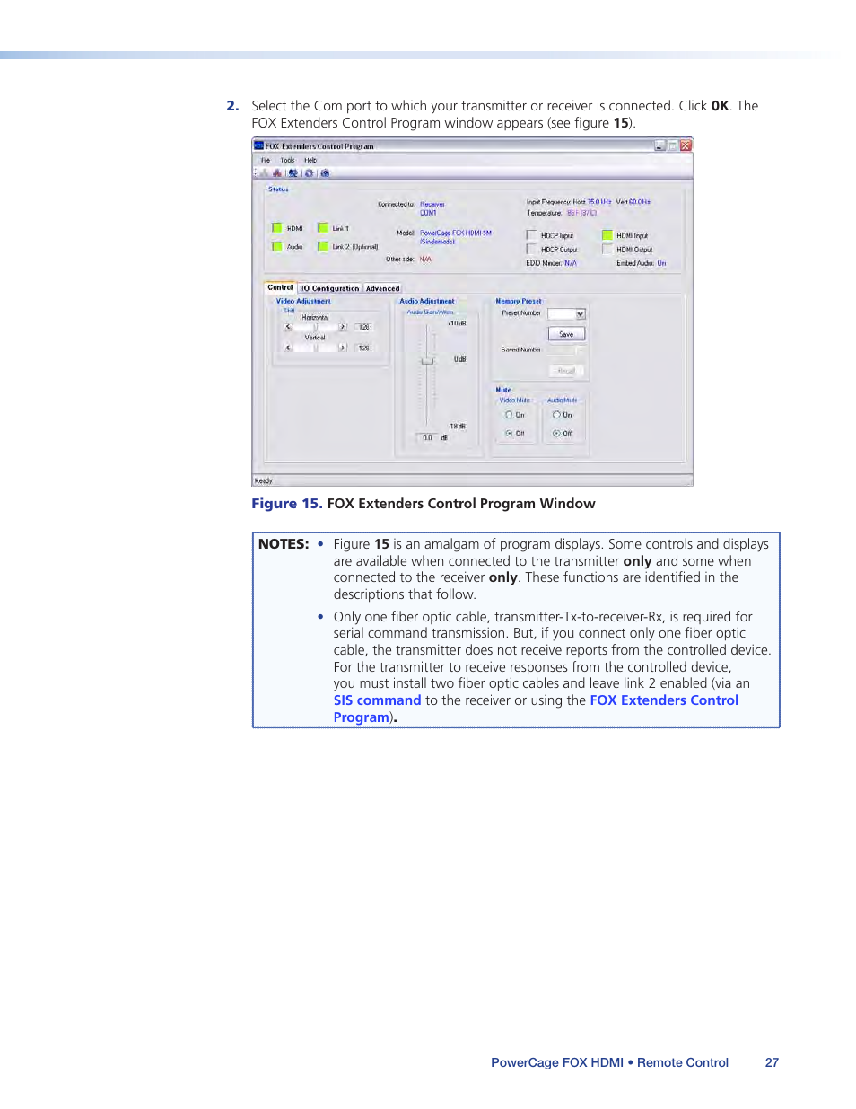 Extron Electronics PowerCage FOX Tx_Rx HDMI User Guide User Manual | Page 33 / 49