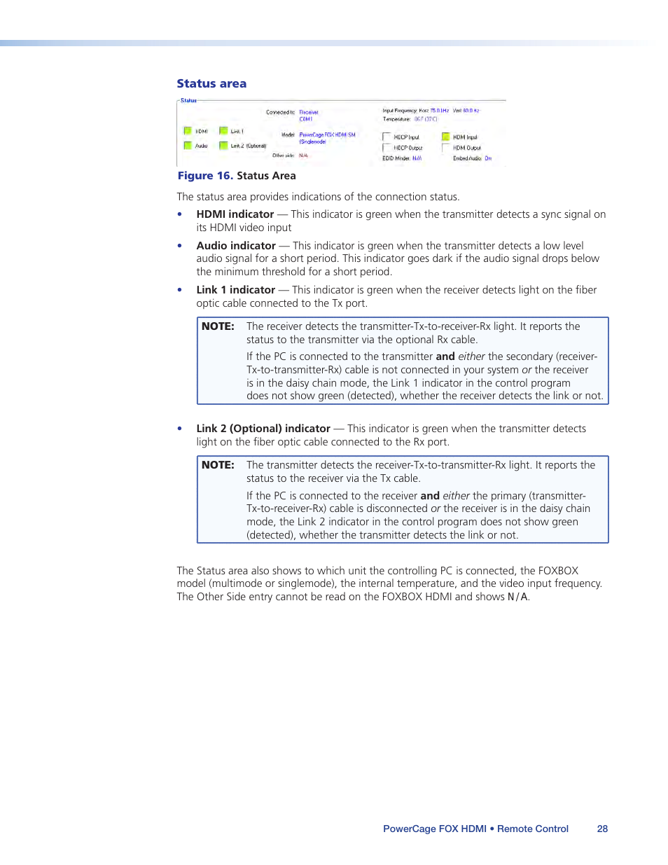 Extron Electronics PowerCage FOX Tx_Rx HDMI User Guide User Manual | Page 34 / 49