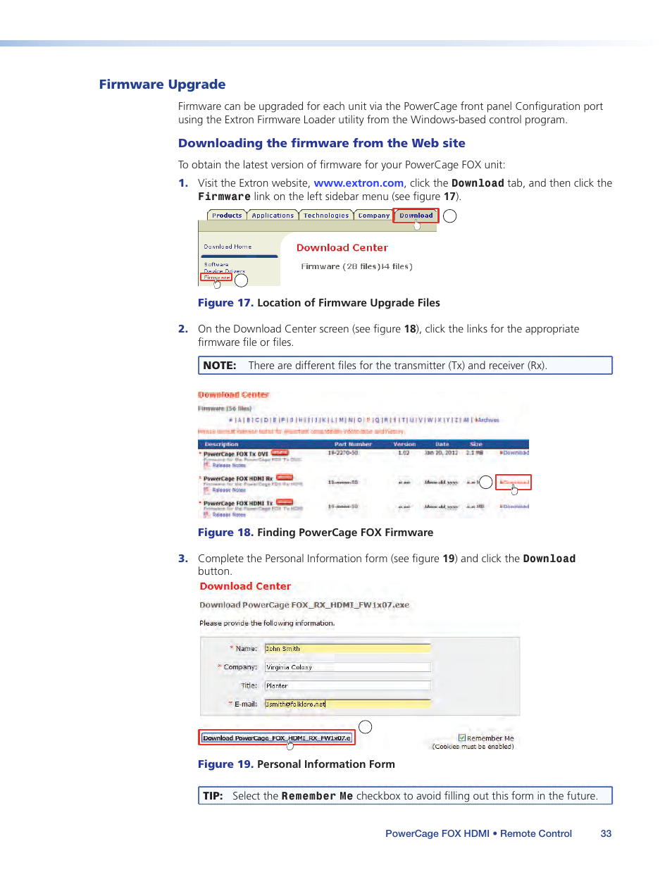 Extron Electronics PowerCage FOX Tx_Rx HDMI User Guide User Manual | Page 39 / 49