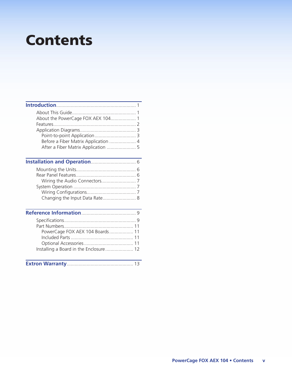 Extron Electronics PowerCage FOX AEX 104 User Guide User Manual | Page 5 / 19