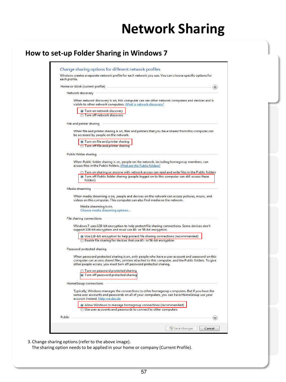 Network sharing | Xtreamer SideWinder3 User Manual | Page 57 / 91