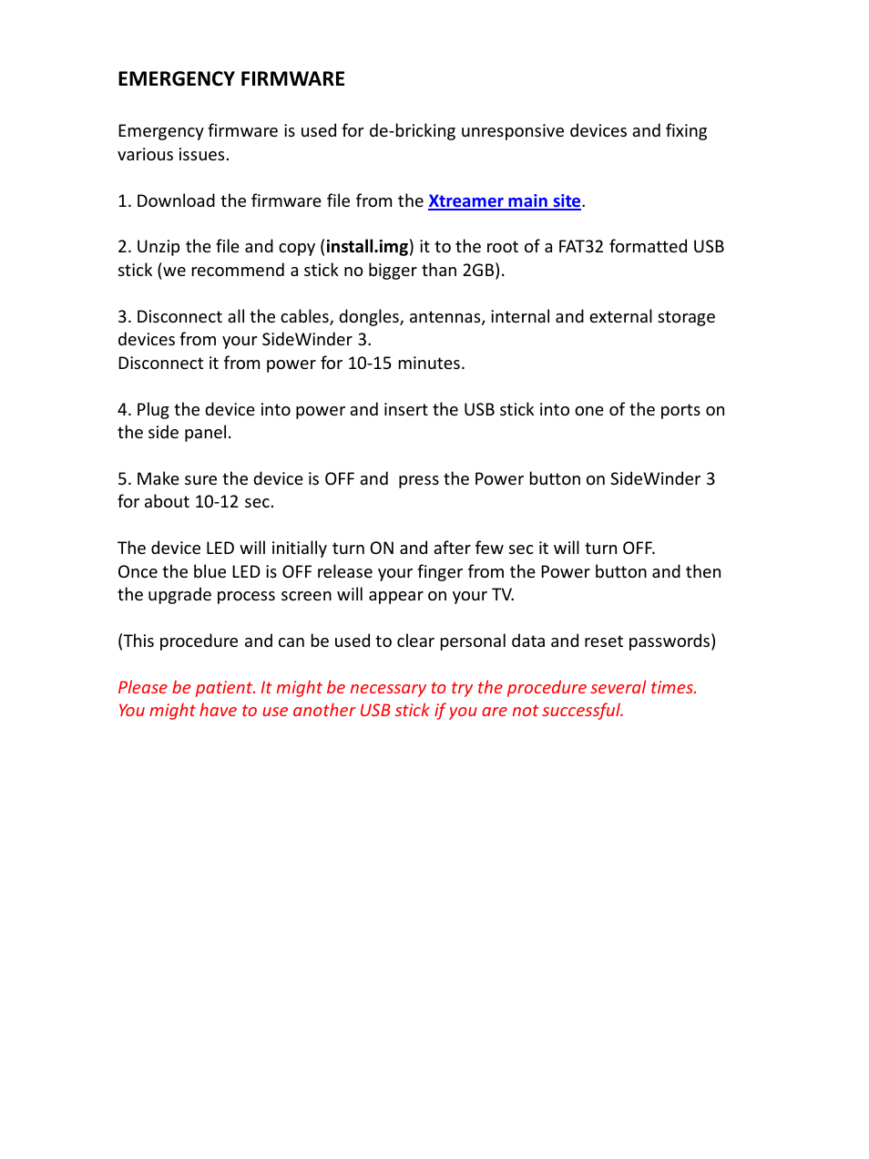 Xtreamer SideWinder3 User Manual | Page 90 / 91
