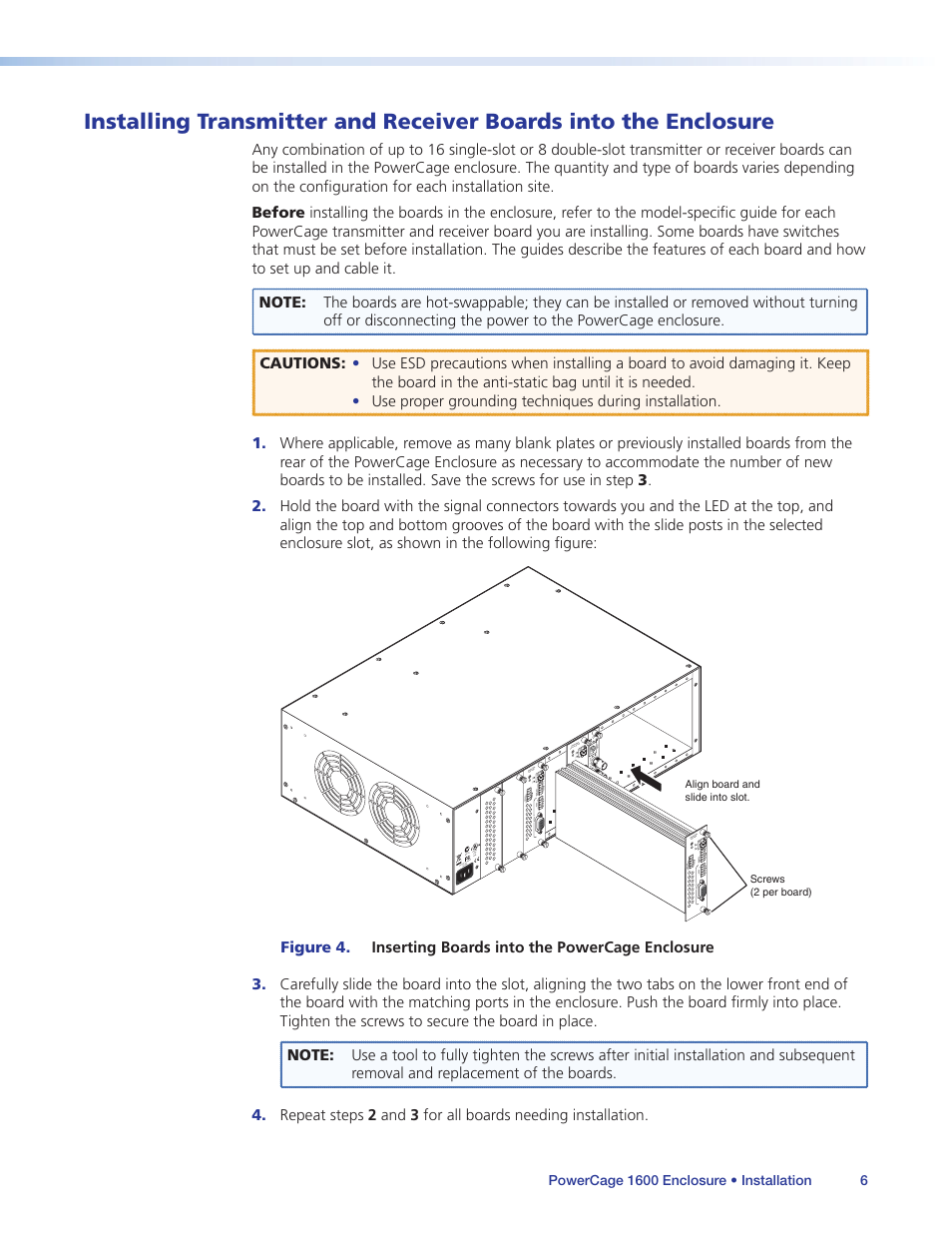 Enclosure | Extron Electronics PowerCage 1600 Enclosure User Guide User Manual | Page 12 / 32