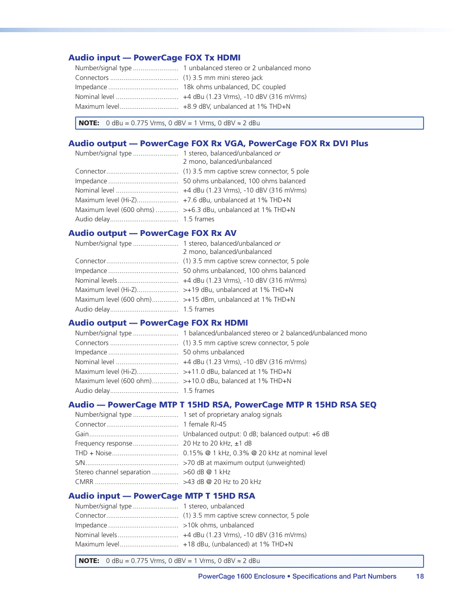 Extron Electronics PowerCage 1600 Enclosure User Guide User Manual | Page 24 / 32