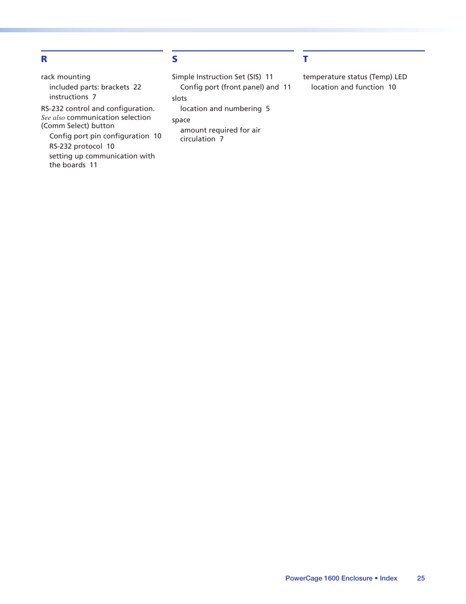 Extron Electronics PowerCage 1600 Enclosure User Guide User Manual | Page 31 / 32