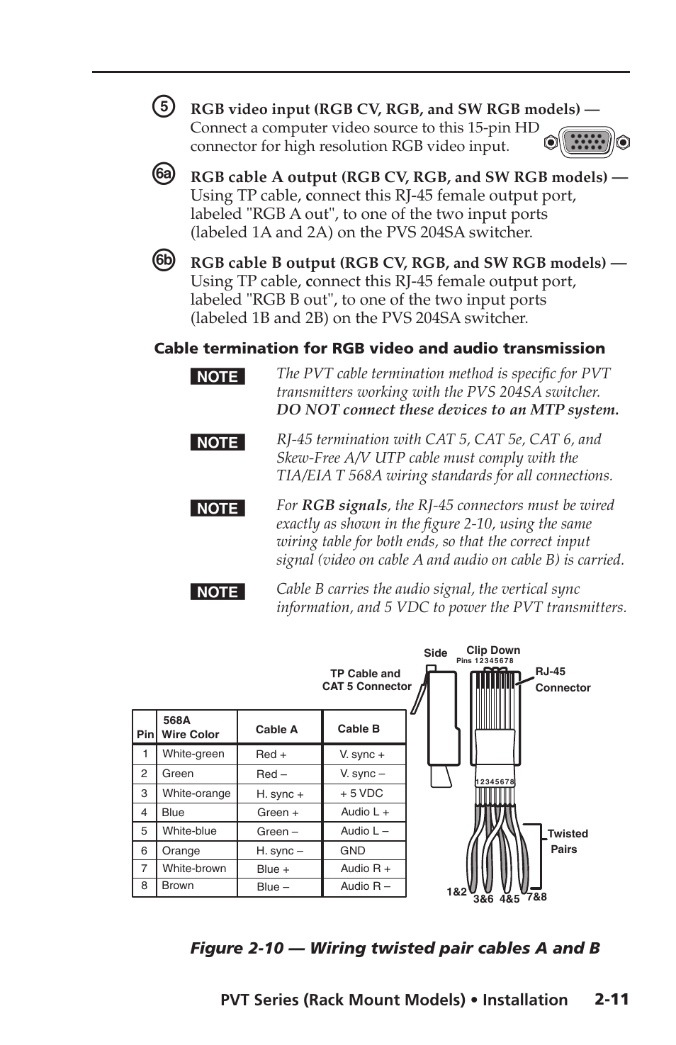 Extron Electronics PVT SW RGB User Manual | Page 23 / 32