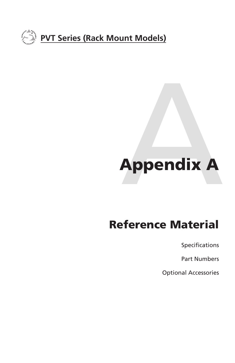 Appendix a - reference material, Appendix a • refer | Extron Electronics PVT SW RGB User Manual | Page 25 / 32