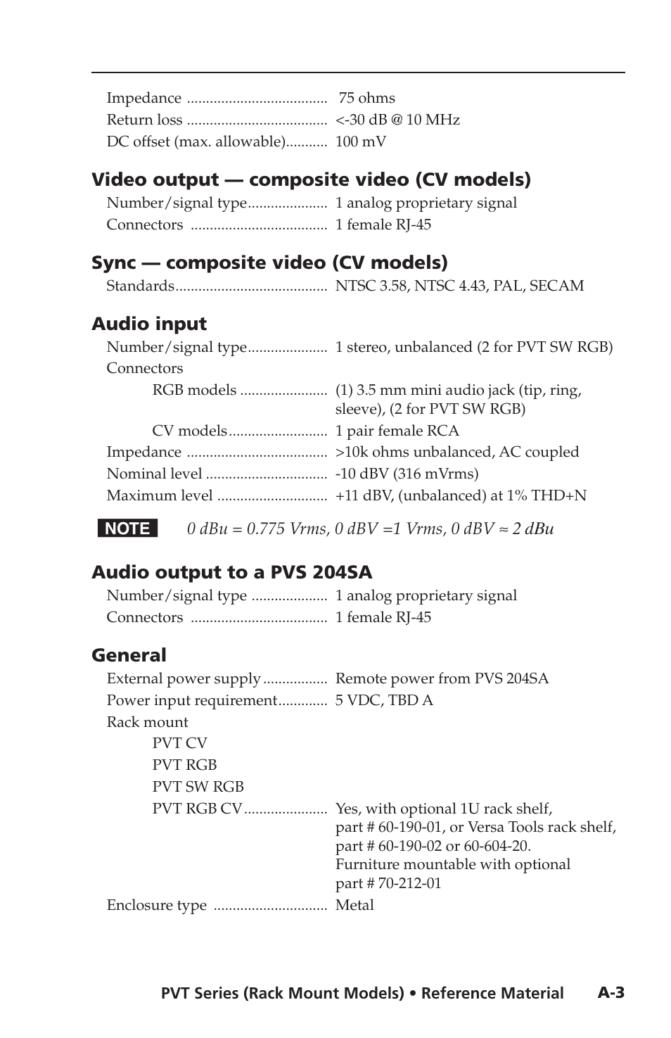 Extron Electronics PVT SW RGB User Manual | Page 27 / 32