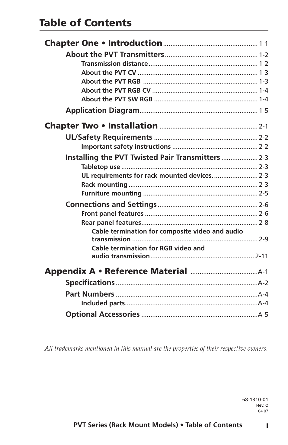 Extron Electronics PVT SW RGB User Manual | Page 5 / 32