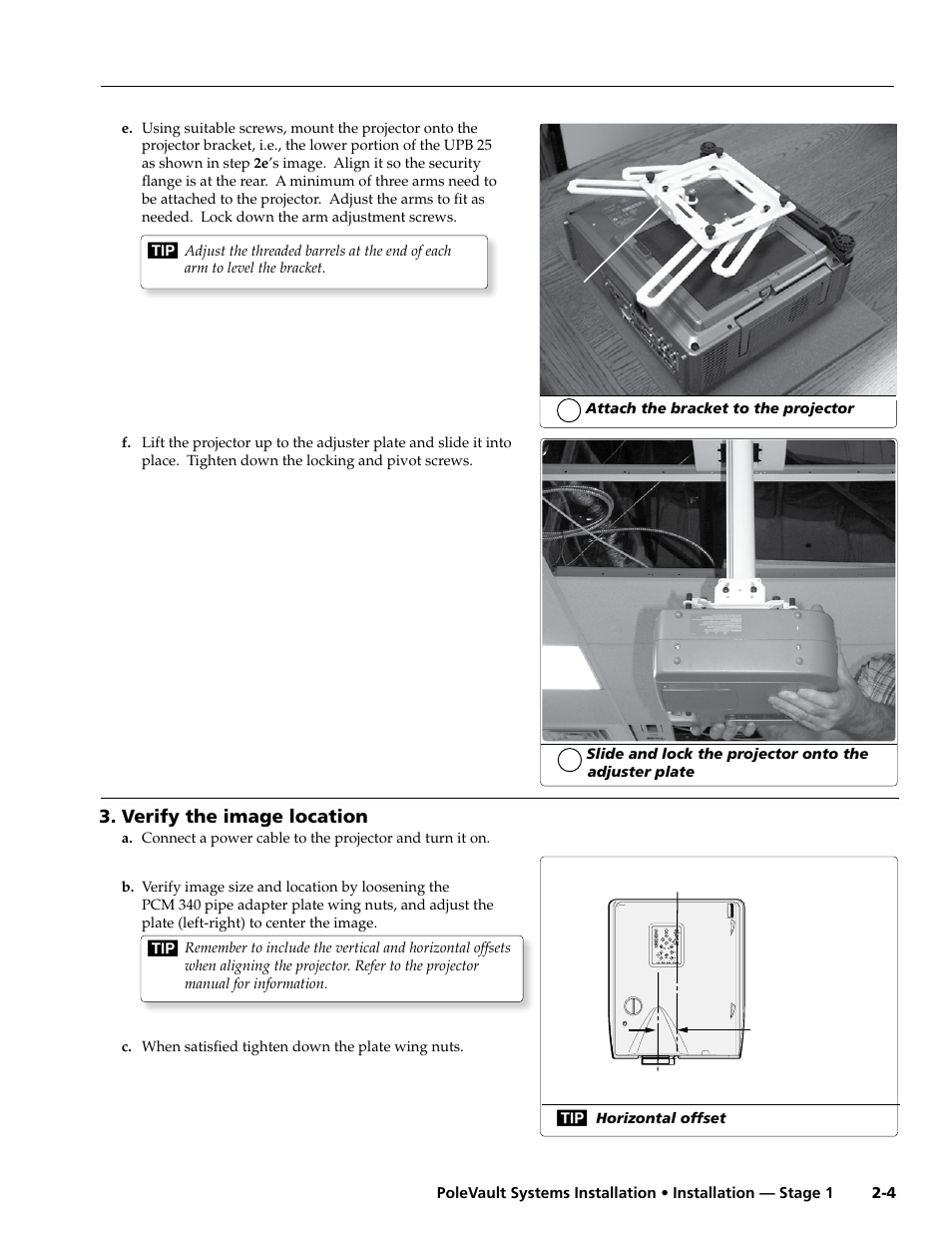 Verify the image location | Extron Electronics PoleVault Systems PVS 305SA User Manual | Page 15 / 46