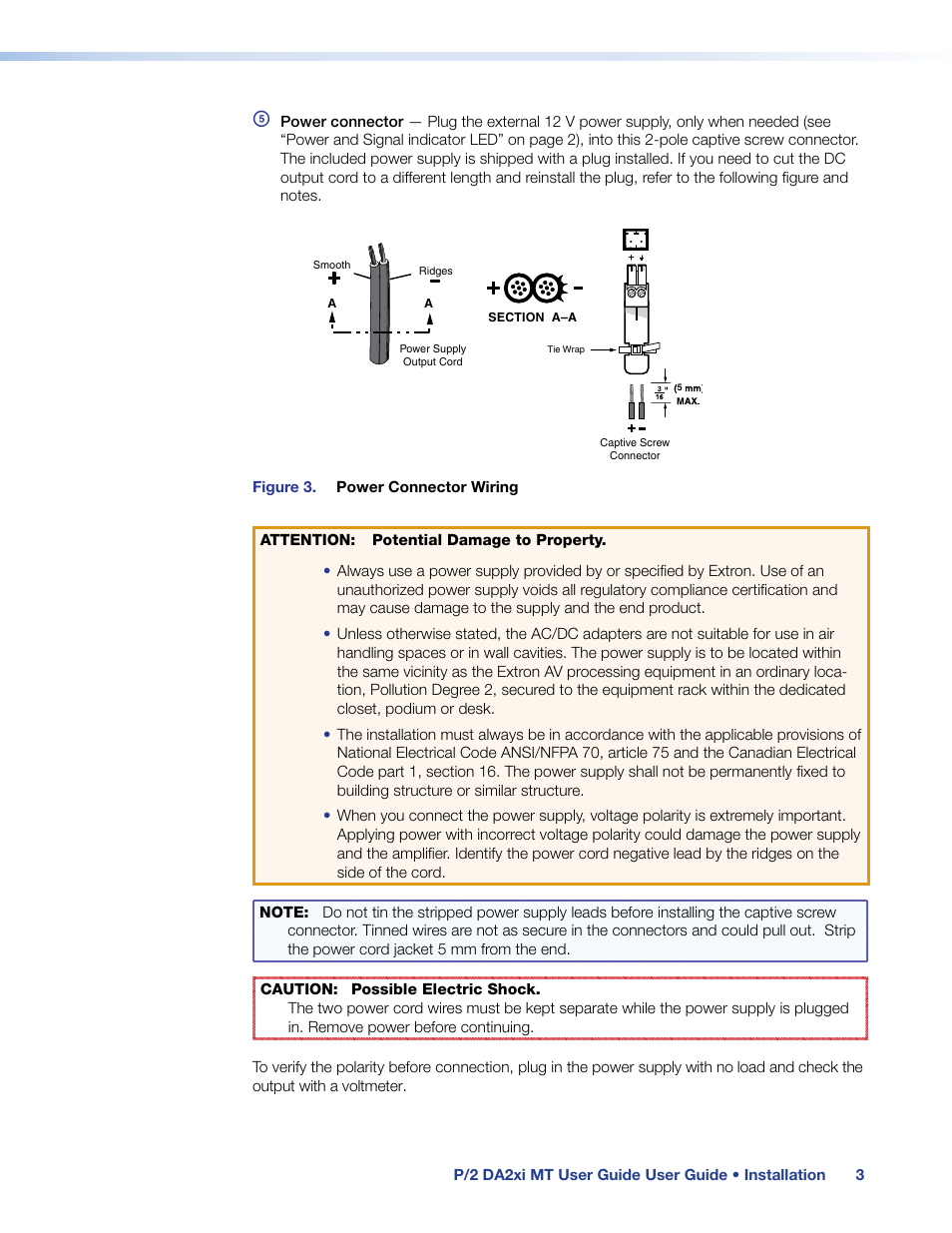 Extron Electronics P-2 DA2xi MT User Guide Rev. G User Manual | Page 8 / 14