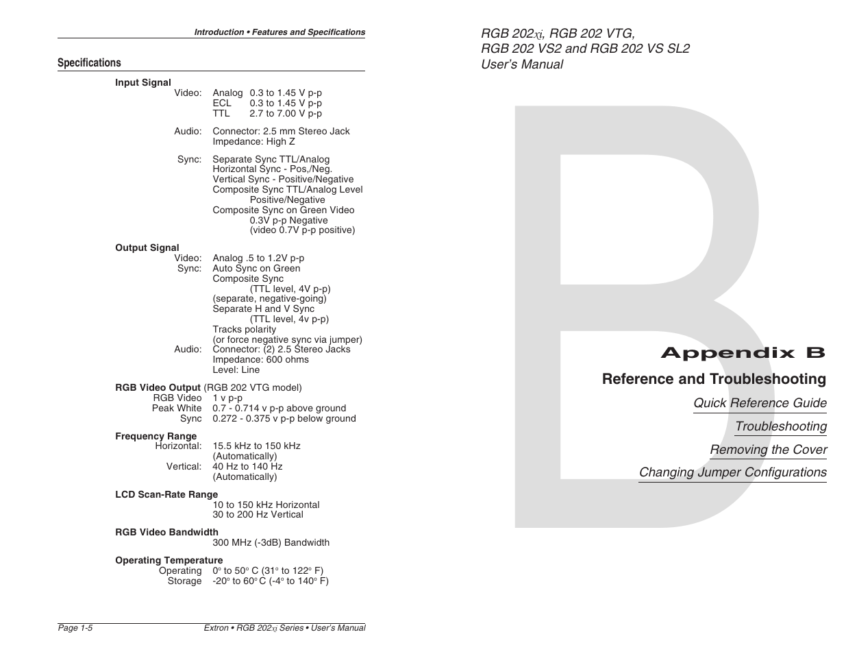 Extron Electronics RGB 202xi User Guide Rev. E User Manual | Page 10 / 24