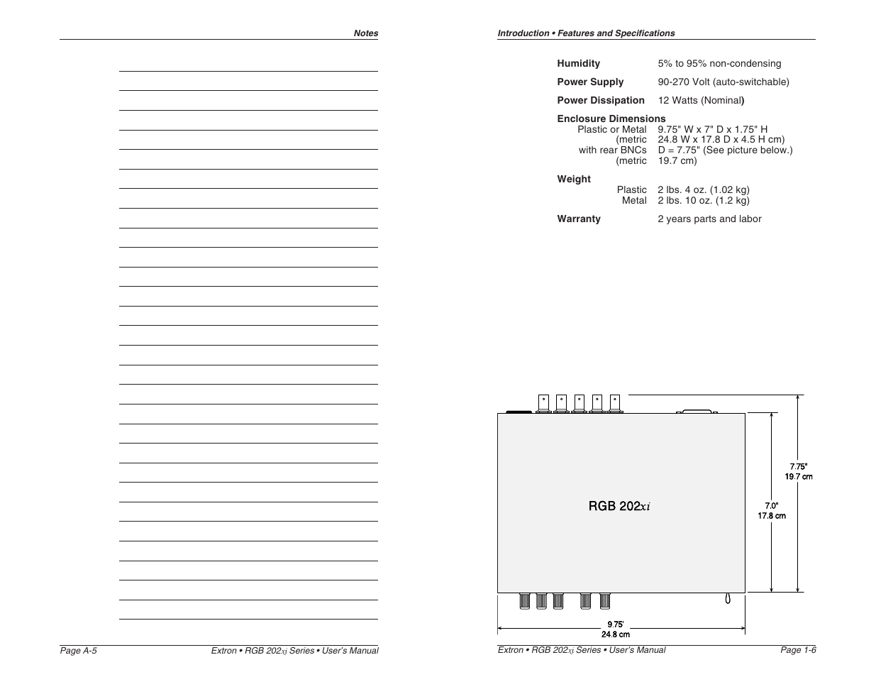 Extron Electronics RGB 202xi User Guide Rev. E User Manual | Page 11 / 24