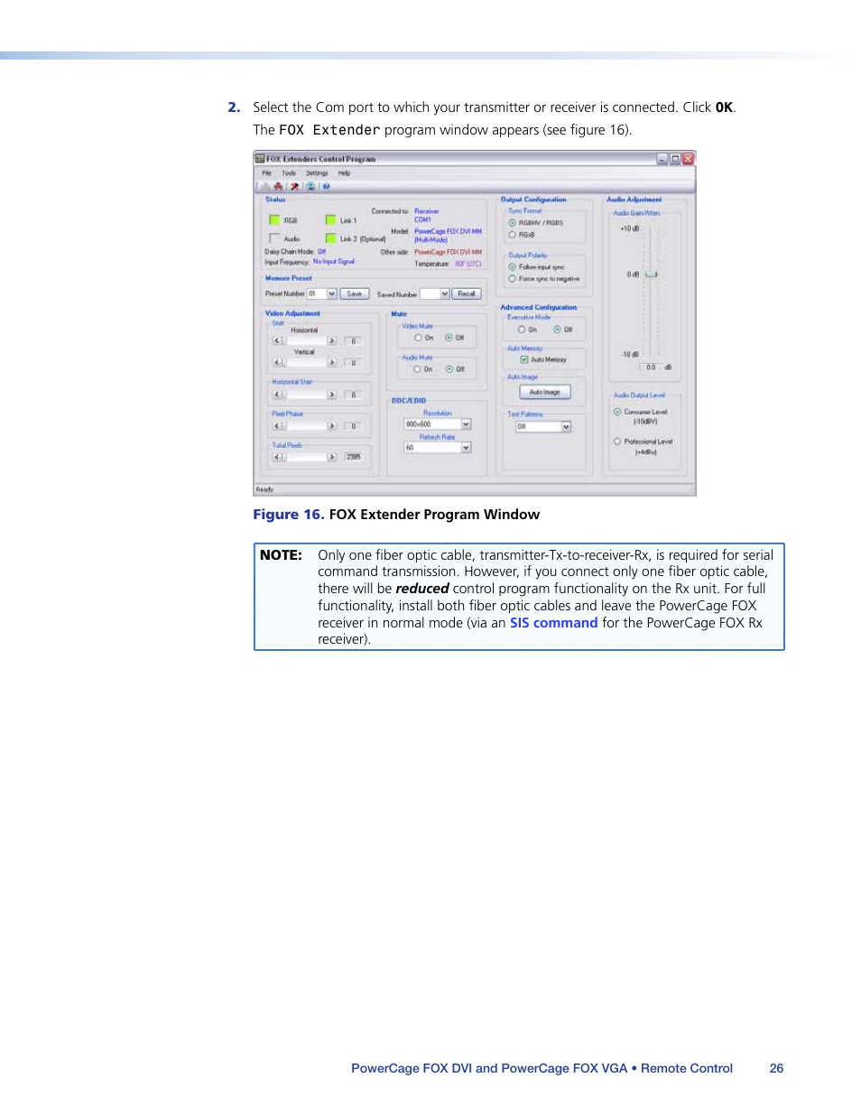 Extron Electronics PowerCage FOX Tx_Rx DVI Plus User Guide User Manual | Page 31 / 48