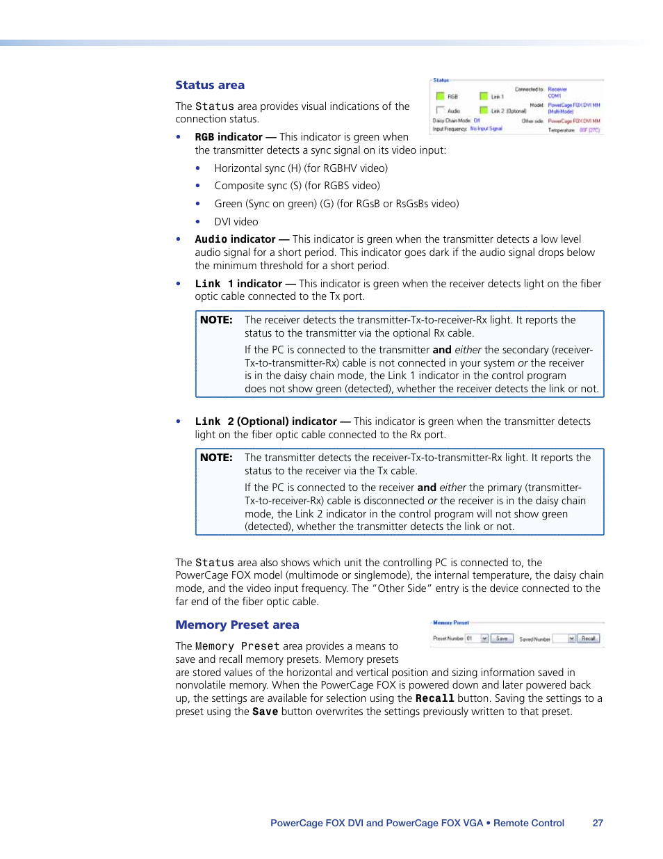Extron Electronics PowerCage FOX Tx_Rx DVI Plus User Guide User Manual | Page 32 / 48