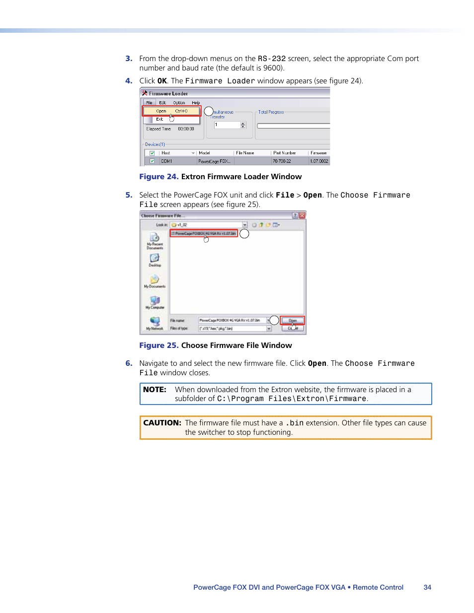 Extron Electronics PowerCage FOX Tx_Rx DVI Plus User Guide User Manual | Page 39 / 48