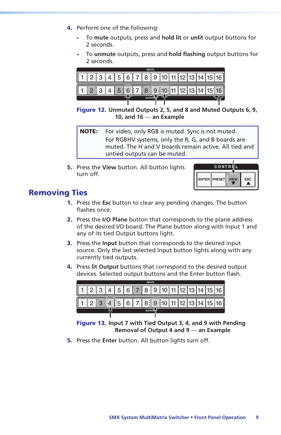 Removing ties | Extron Electronics SMX System Setup Guide User Manual | Page 15 / 48