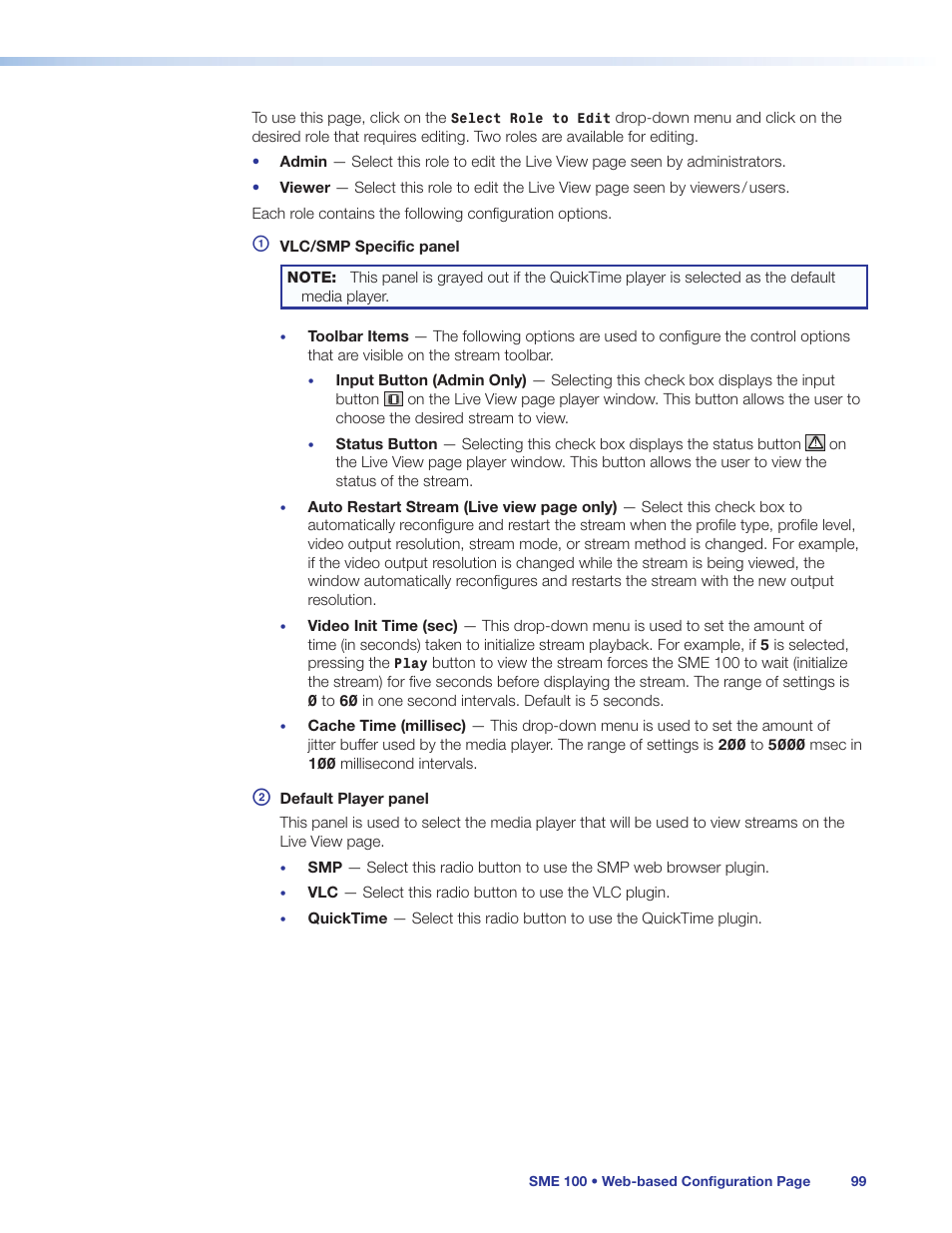 Extron Electronics SME 100 User Guide User Manual | Page 105 / 185