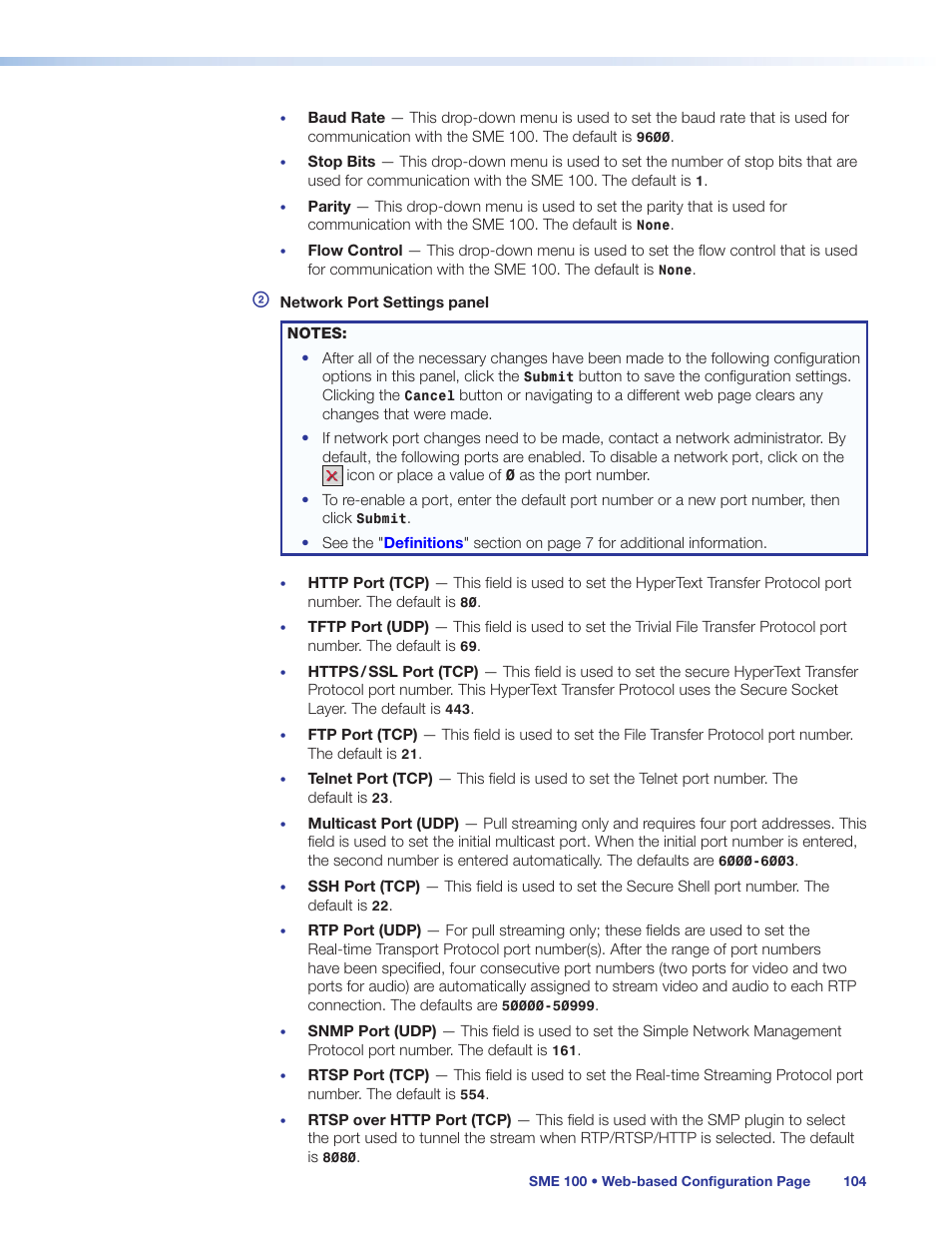 Extron Electronics SME 100 User Guide User Manual | Page 110 / 185