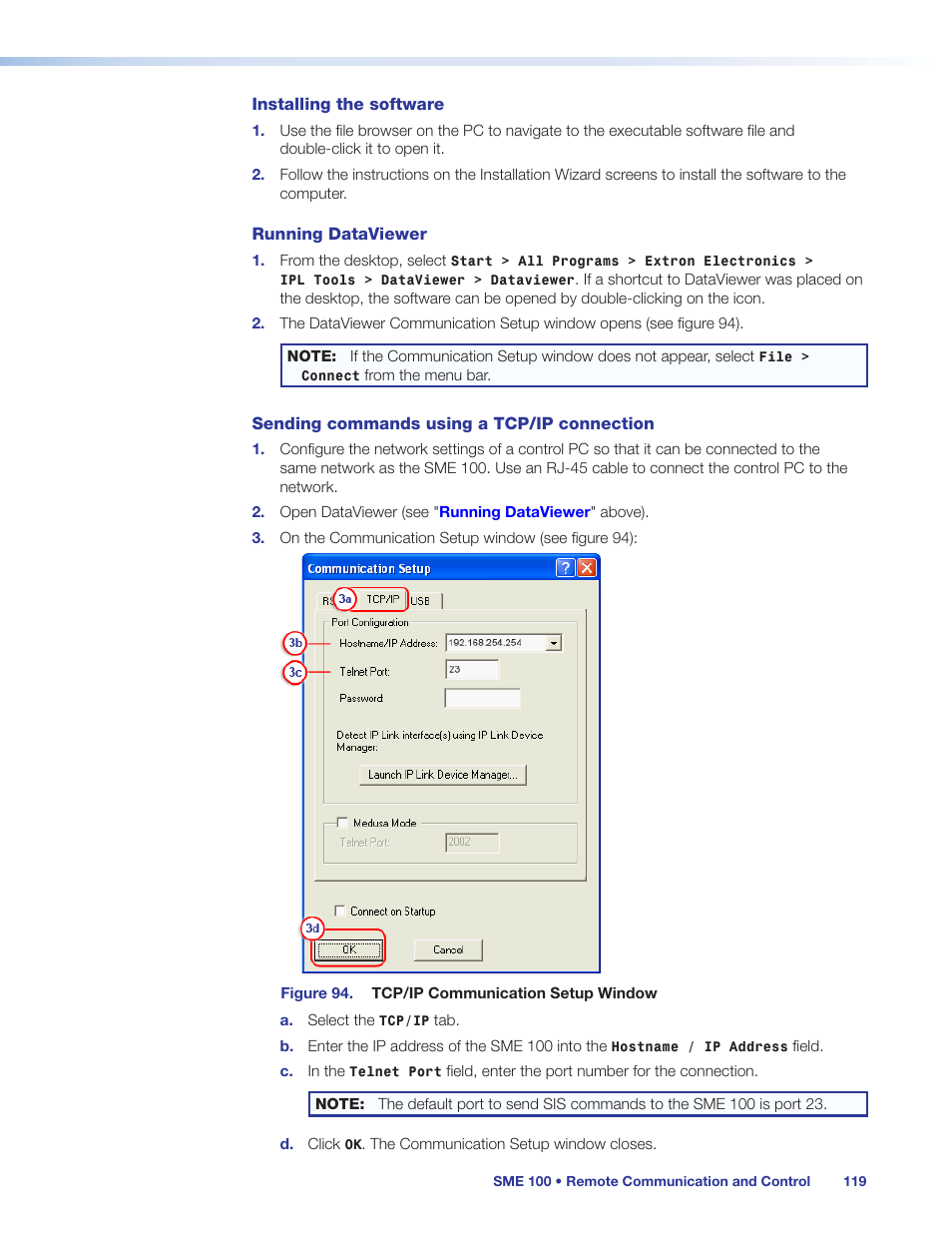 Extron Electronics SME 100 User Guide User Manual | Page 125 / 185