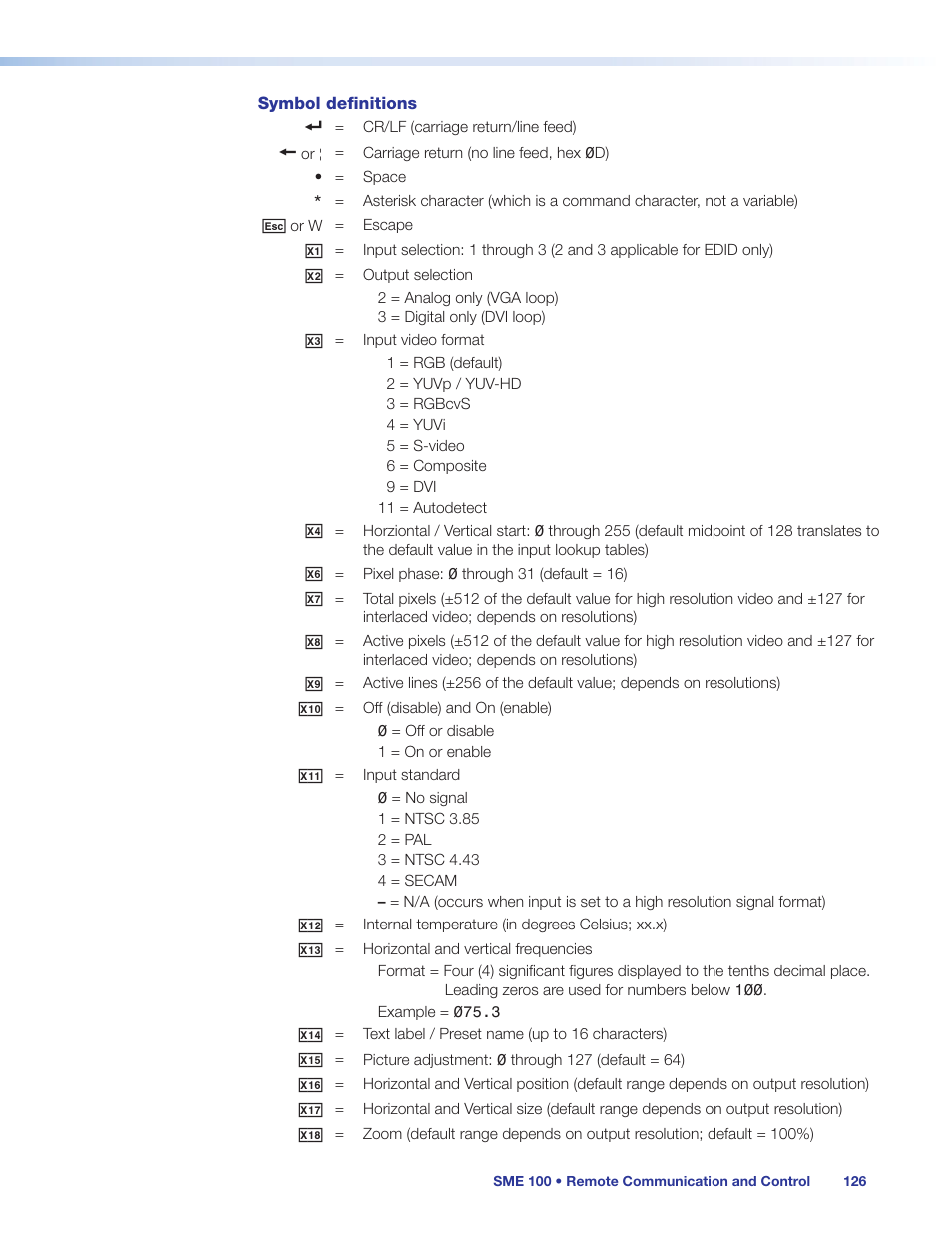 Extron Electronics SME 100 User Guide User Manual | Page 132 / 185