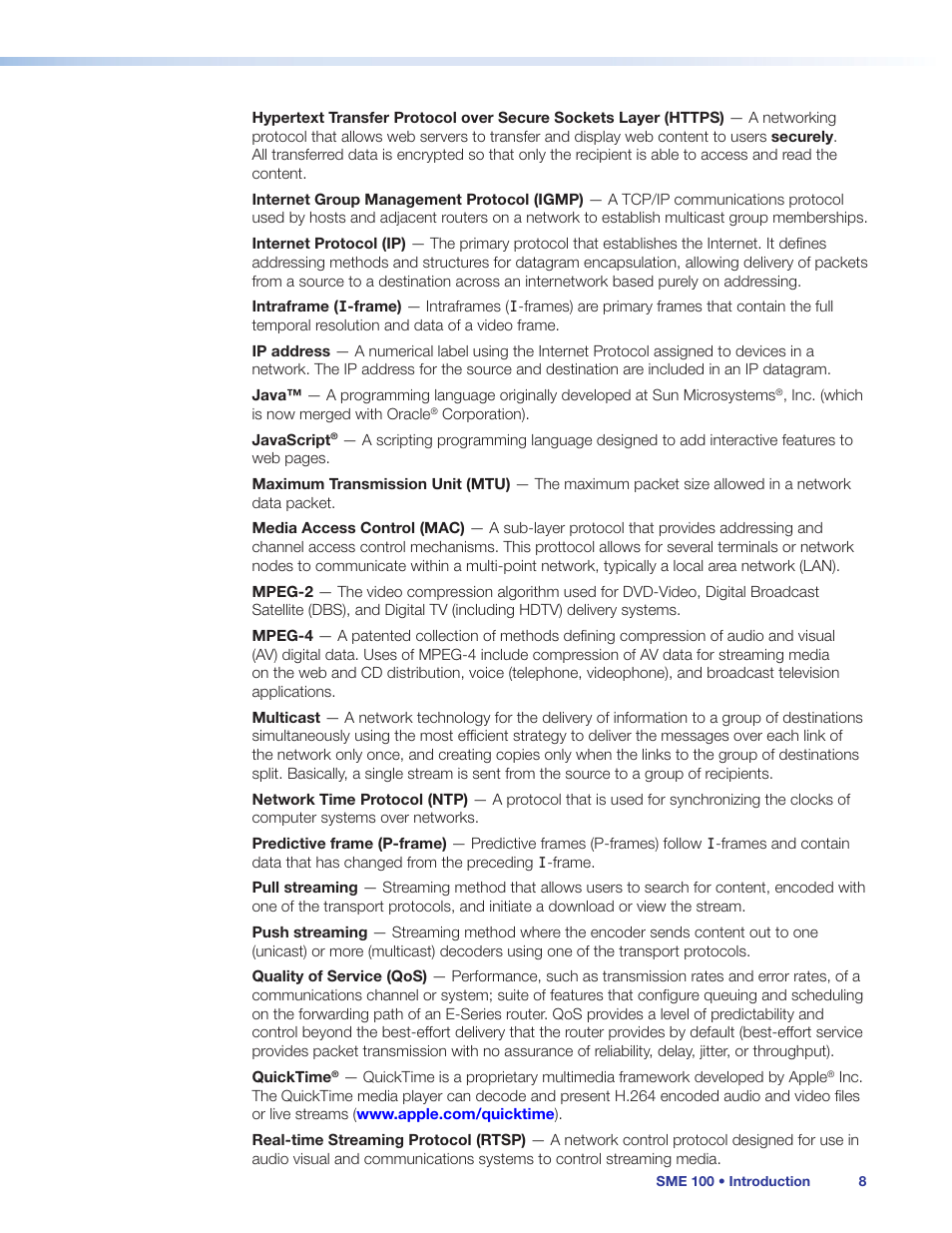 Extron Electronics SME 100 User Guide User Manual | Page 14 / 185