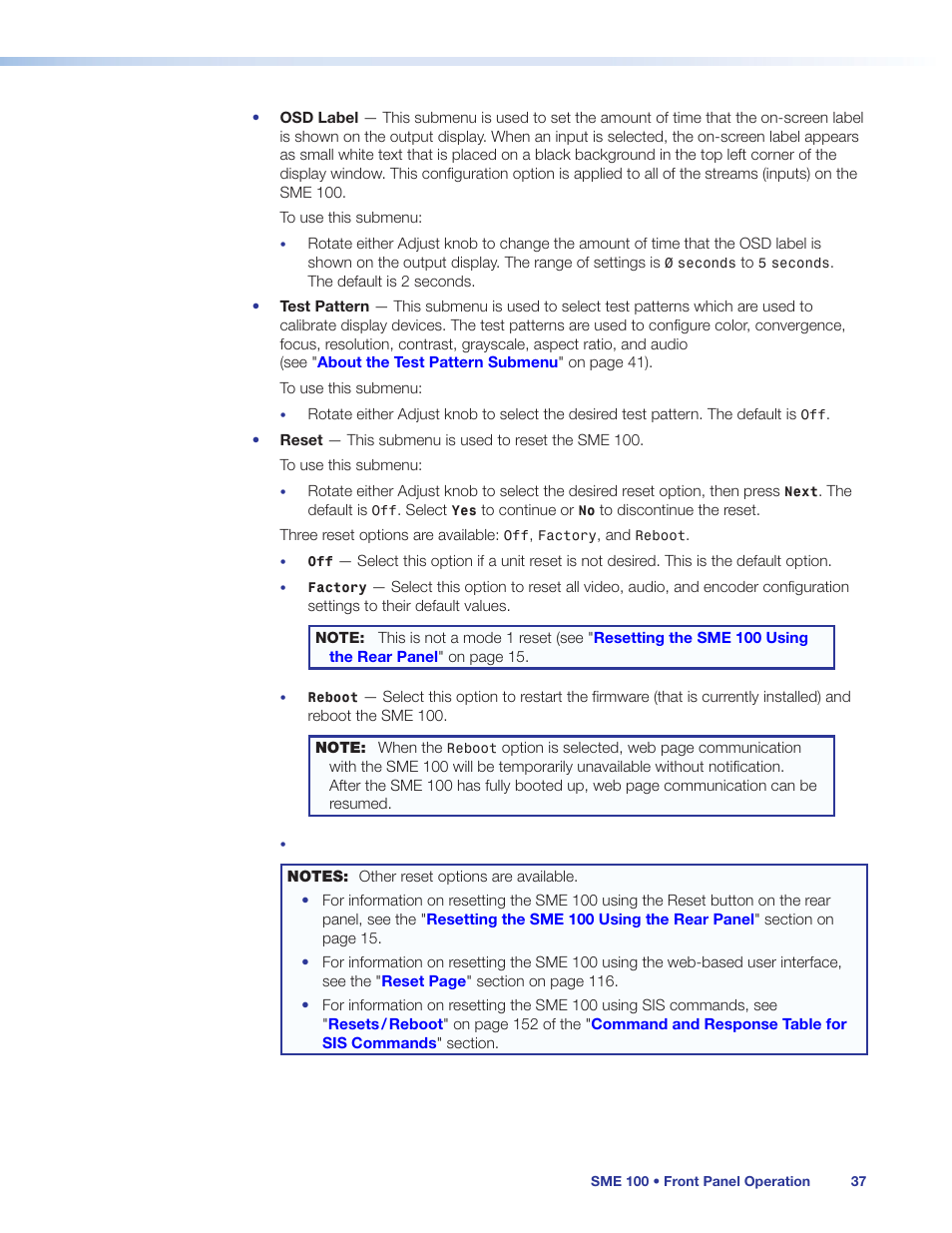 Extron Electronics SME 100 User Guide User Manual | Page 43 / 185