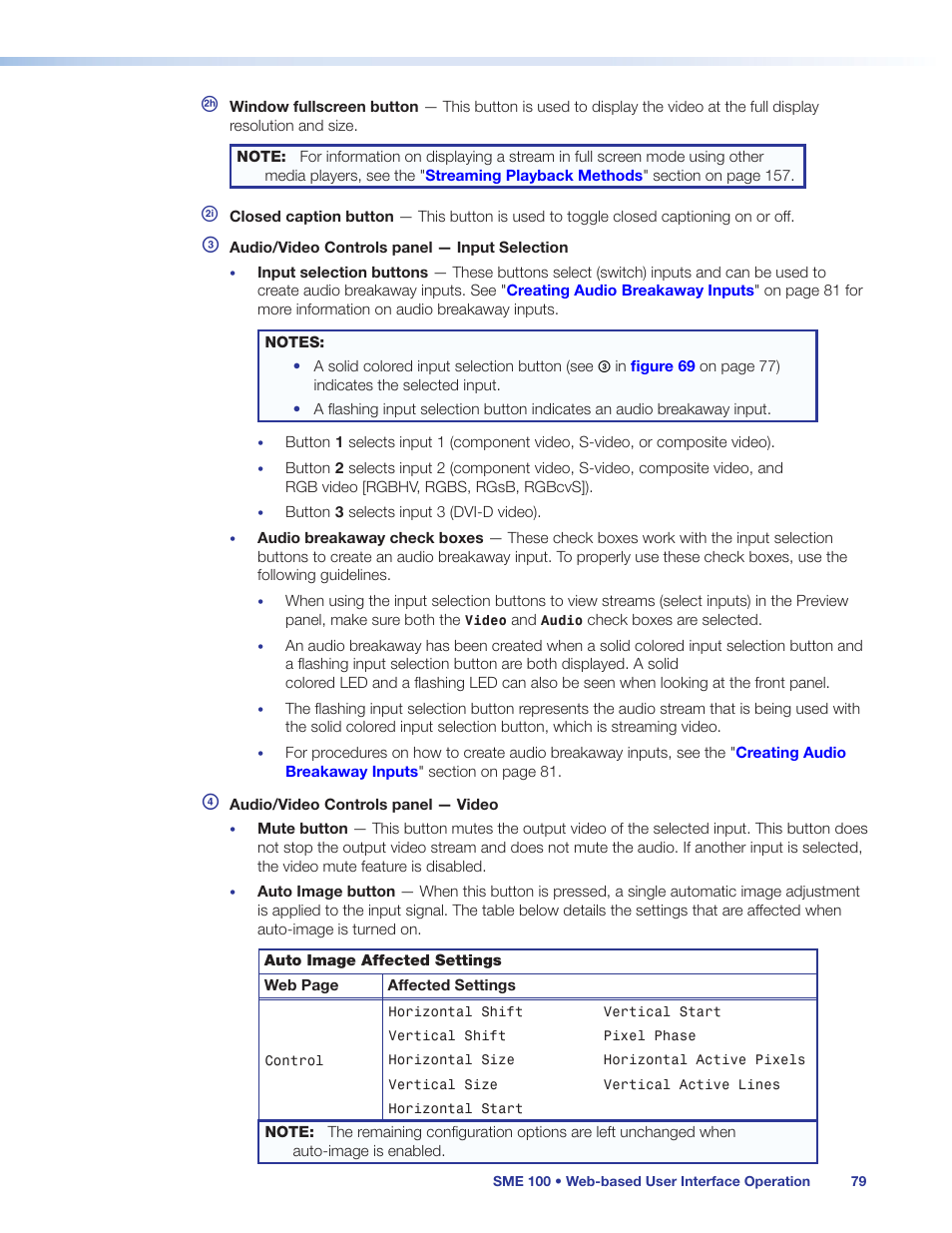 Extron Electronics SME 100 User Guide User Manual | Page 85 / 185