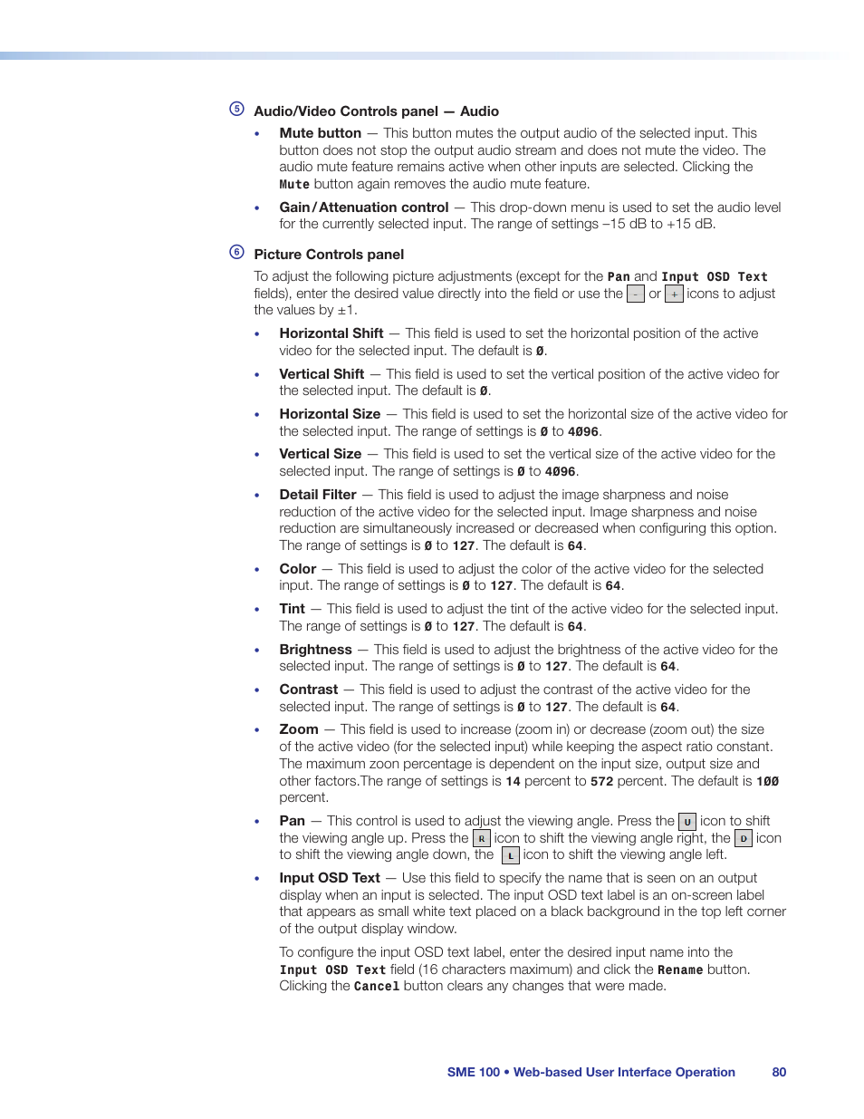 Extron Electronics SME 100 User Guide User Manual | Page 86 / 185