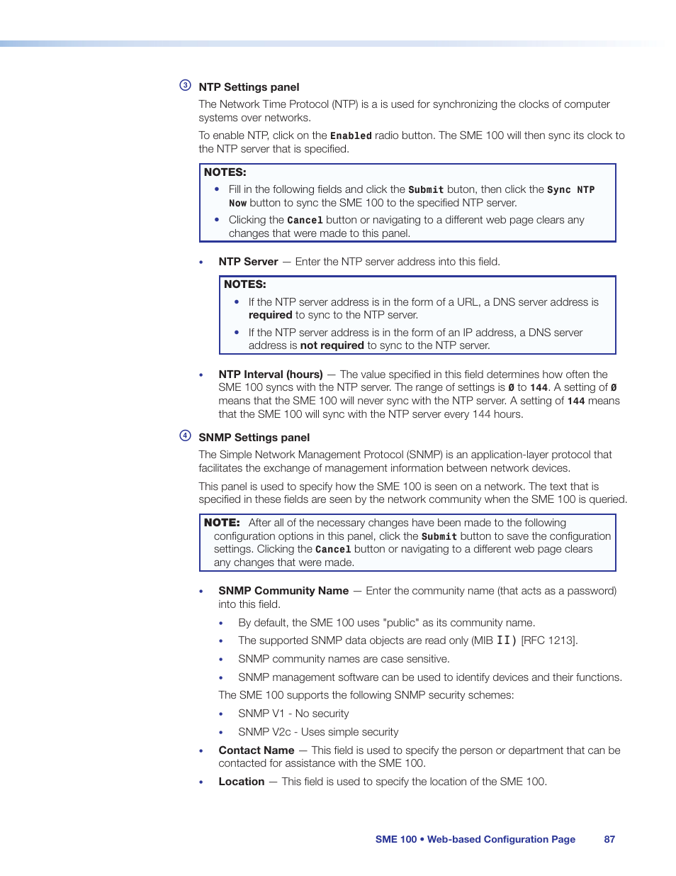 Extron Electronics SME 100 User Guide User Manual | Page 93 / 185