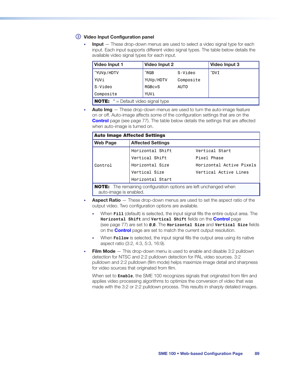 Extron Electronics SME 100 User Guide User Manual | Page 95 / 185