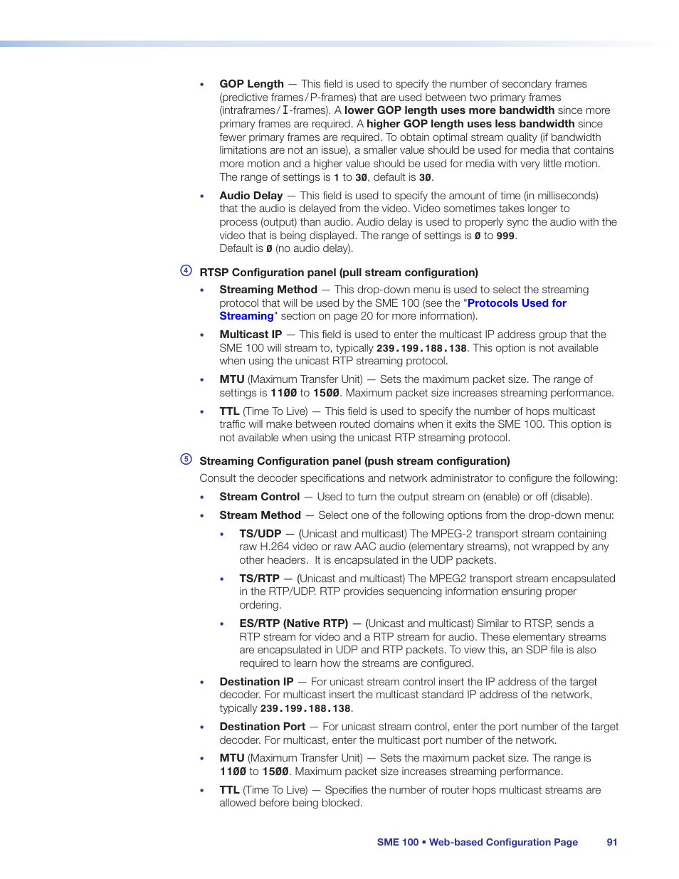 Extron Electronics SME 100 User Guide User Manual | Page 97 / 185