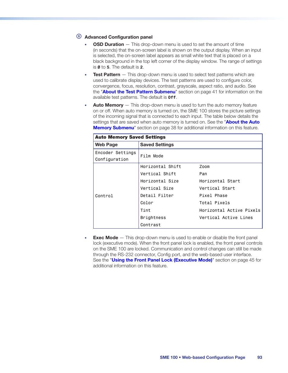 Extron Electronics SME 100 User Guide User Manual | Page 99 / 185