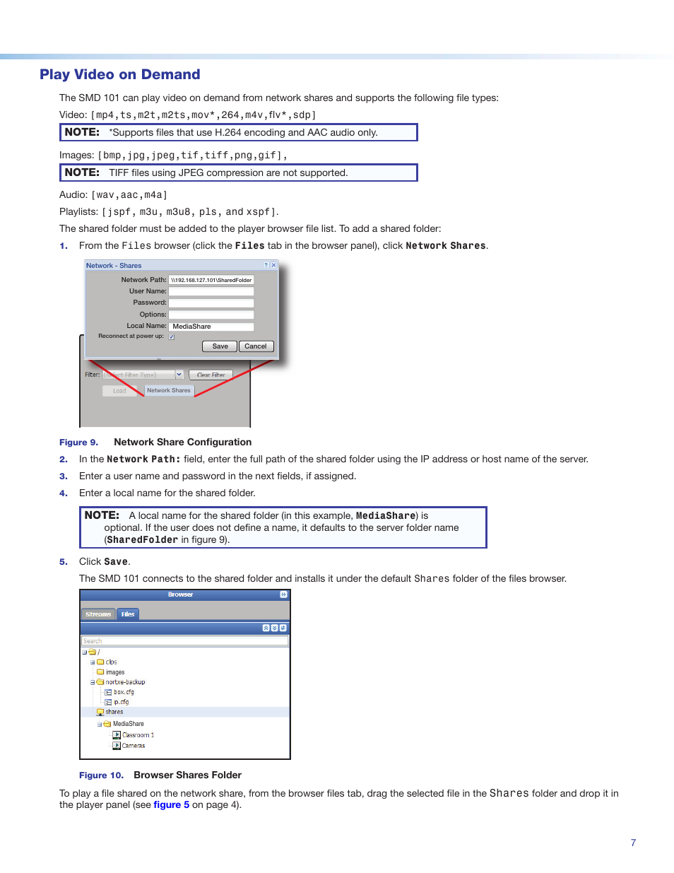 Play video on demand | Extron Electronics SMD 101 Setup Guide User Manual | Page 7 / 8