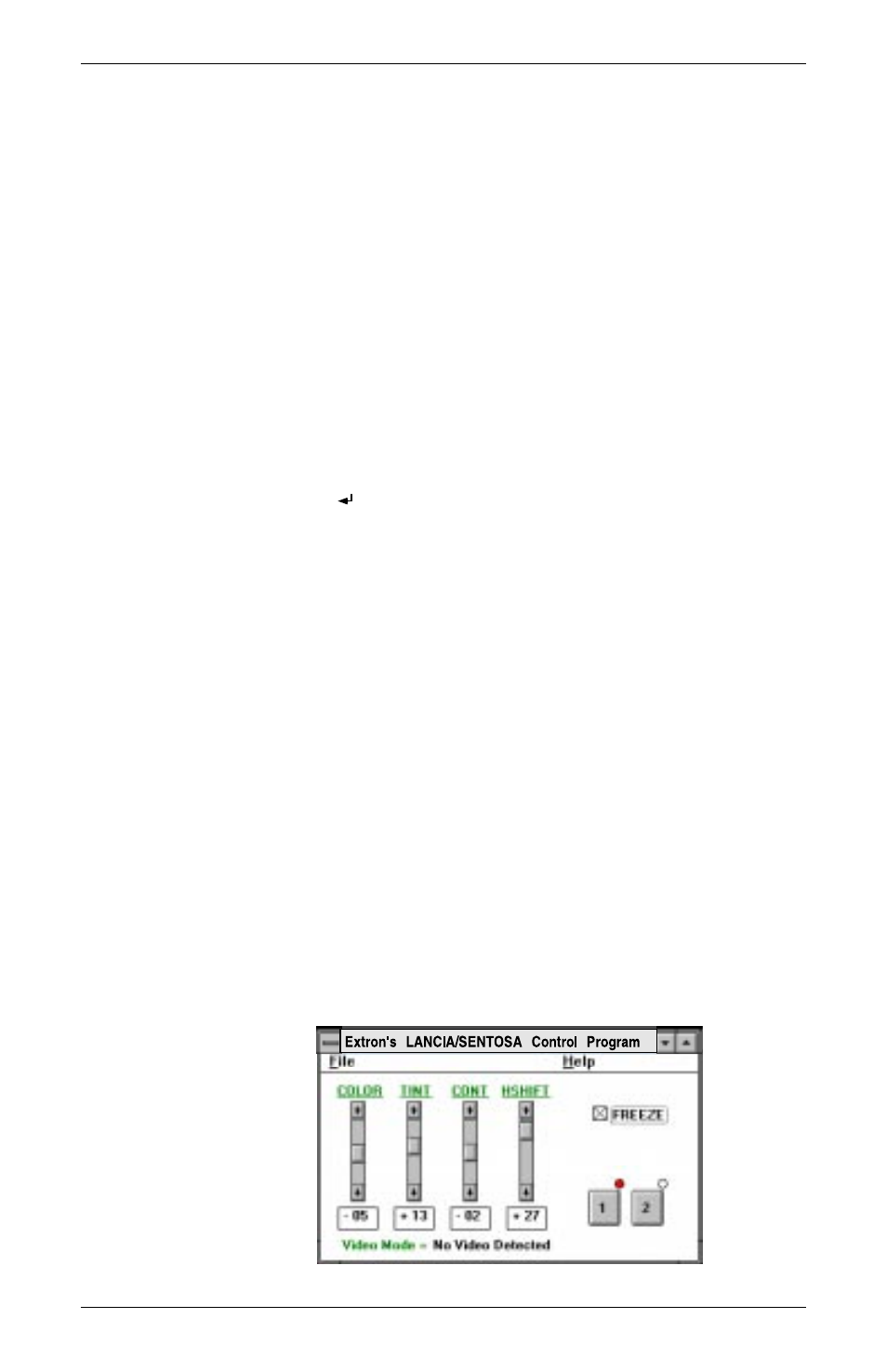 Lancia/sentosa control software, Installing the software, Using the software | Extron Electronics LANCIAxi User Guide User Manual | Page 25 / 28