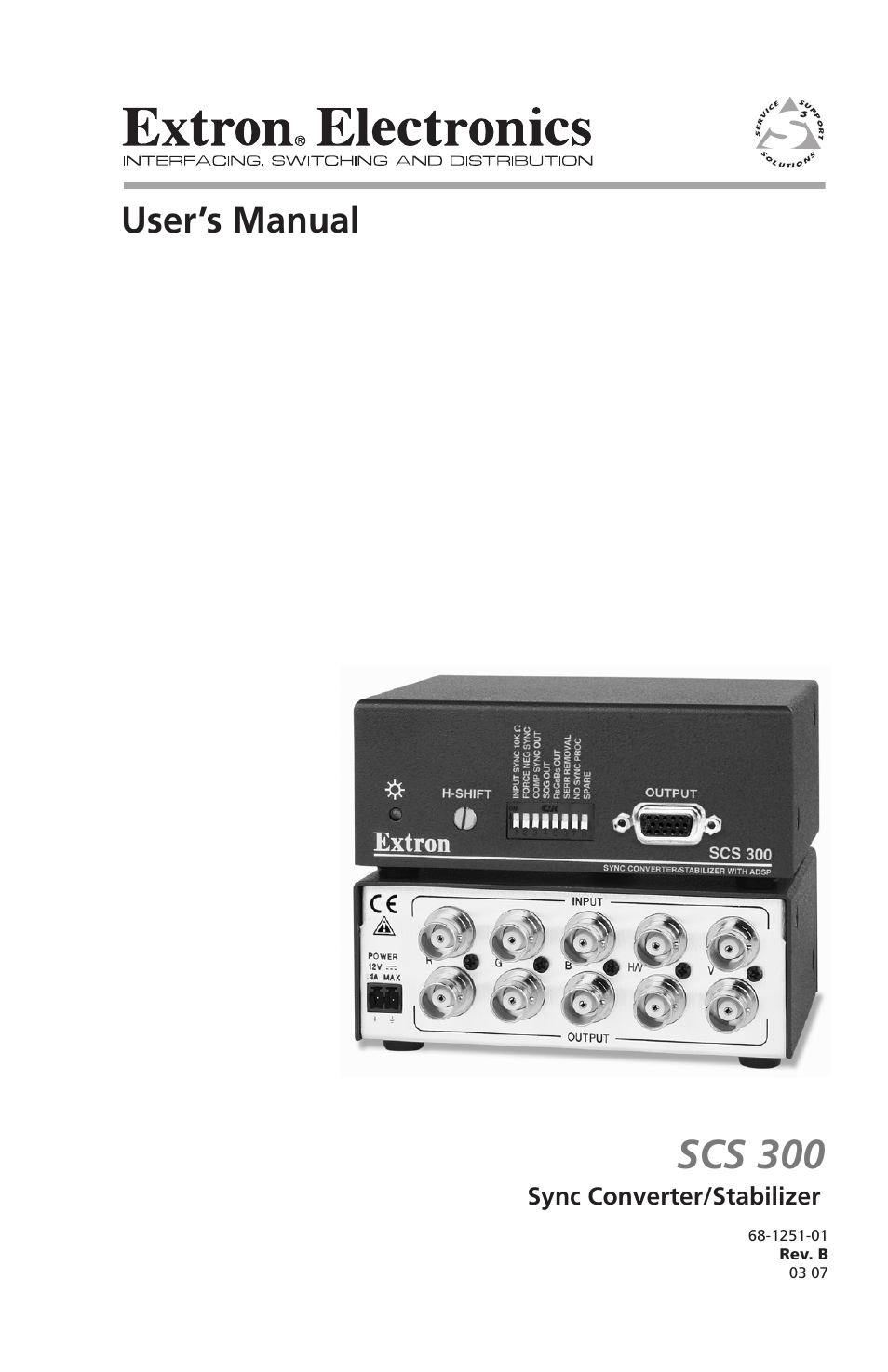 Extron Electronics SCS 300 User Guide User Manual | 24 pages