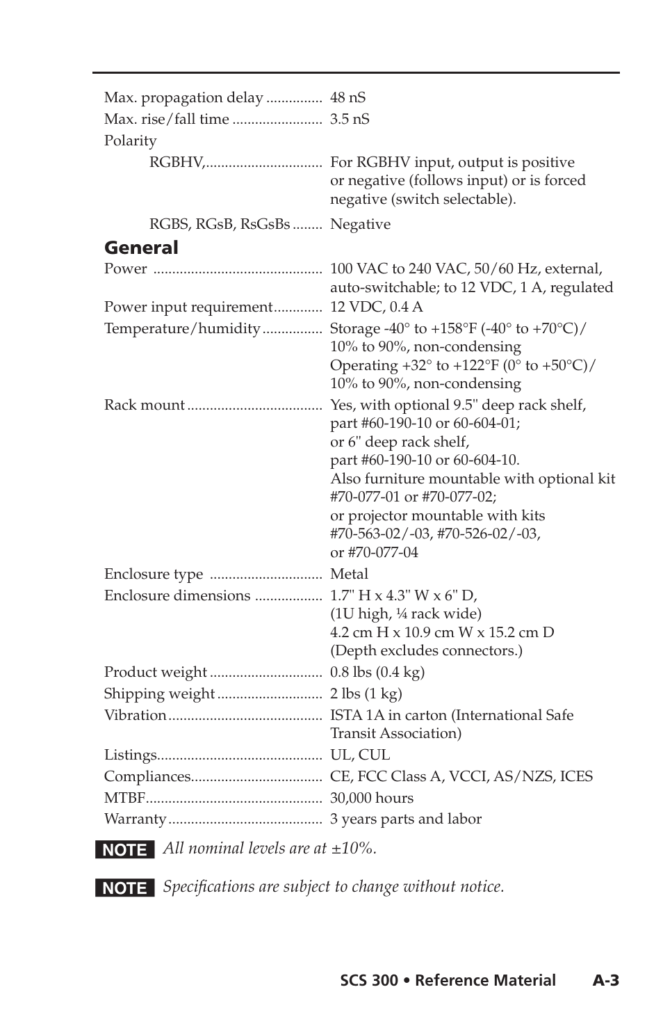 General | Extron Electronics SCS 300 User Guide User Manual | Page 20 / 24