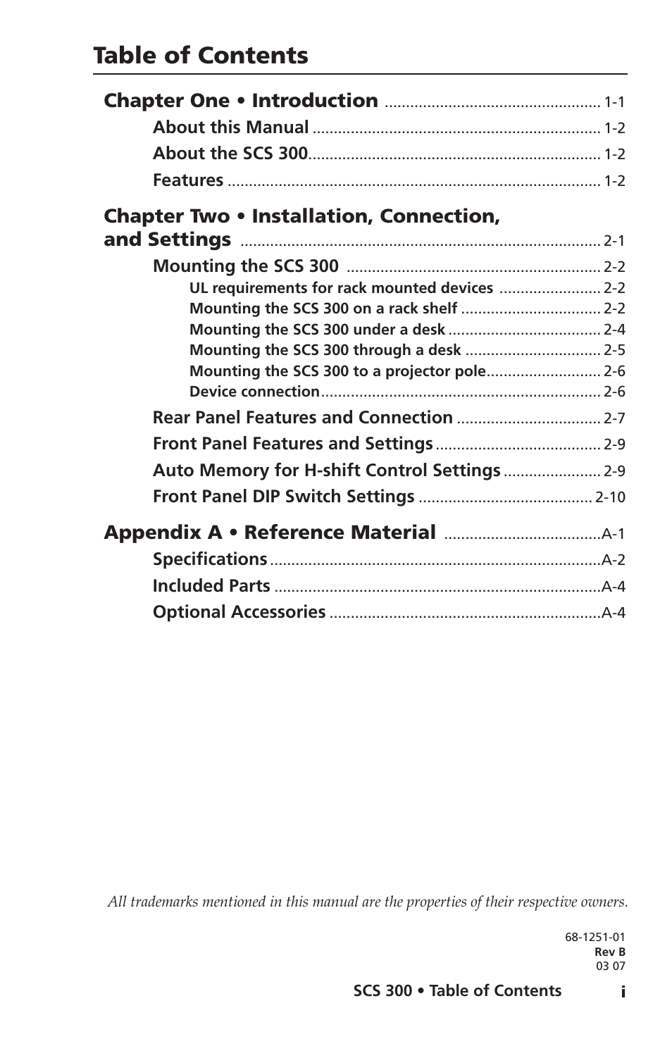 Extron Electronics SCS 300 User Guide User Manual | Page 4 / 24