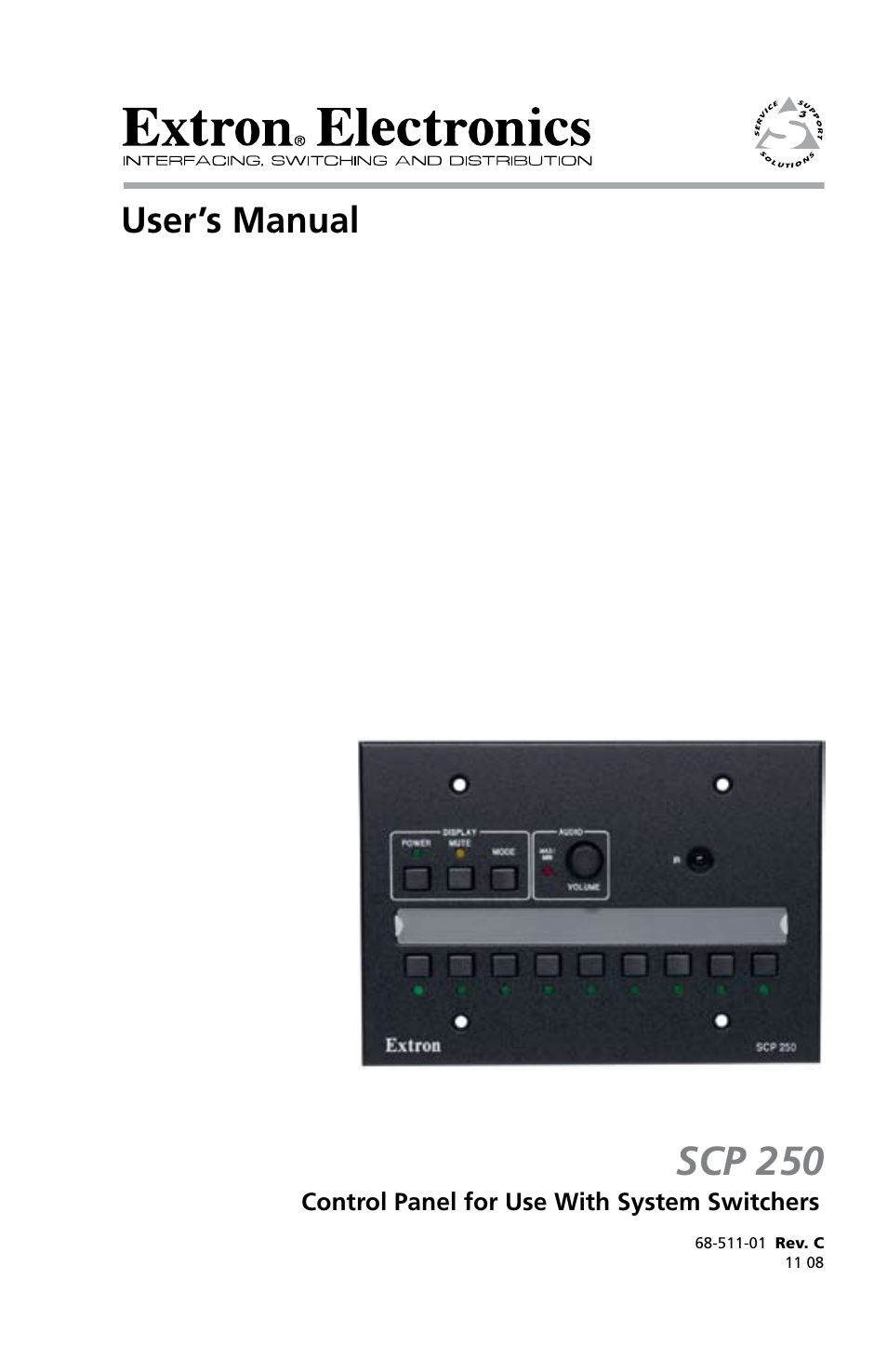 Extron Electronics SCP 250 User Guide User Manual | 28 pages