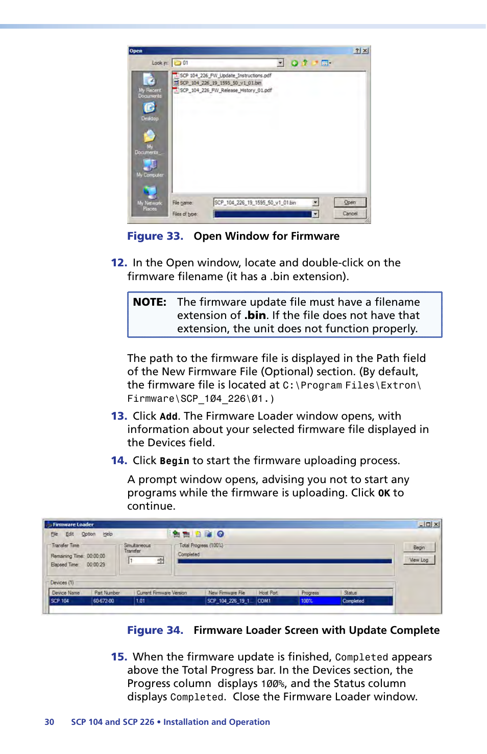 Extron Electronics SCP 104 Series User Guide User Manual | Page 36 / 60