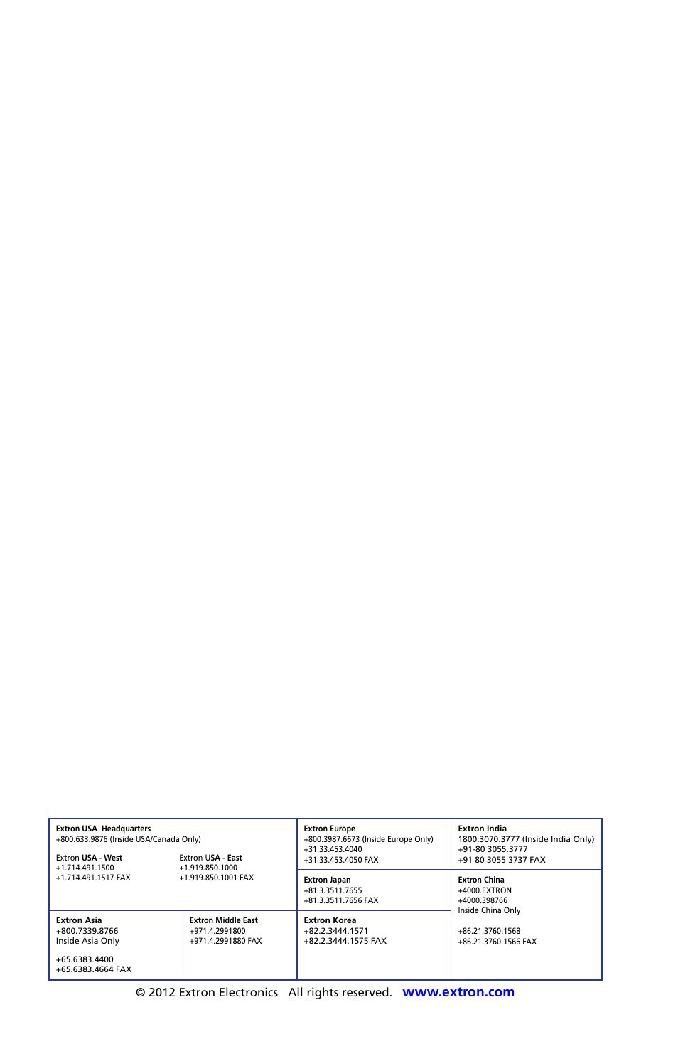 Extron Electronics SCP 104 Series User Guide User Manual | Page 60 / 60