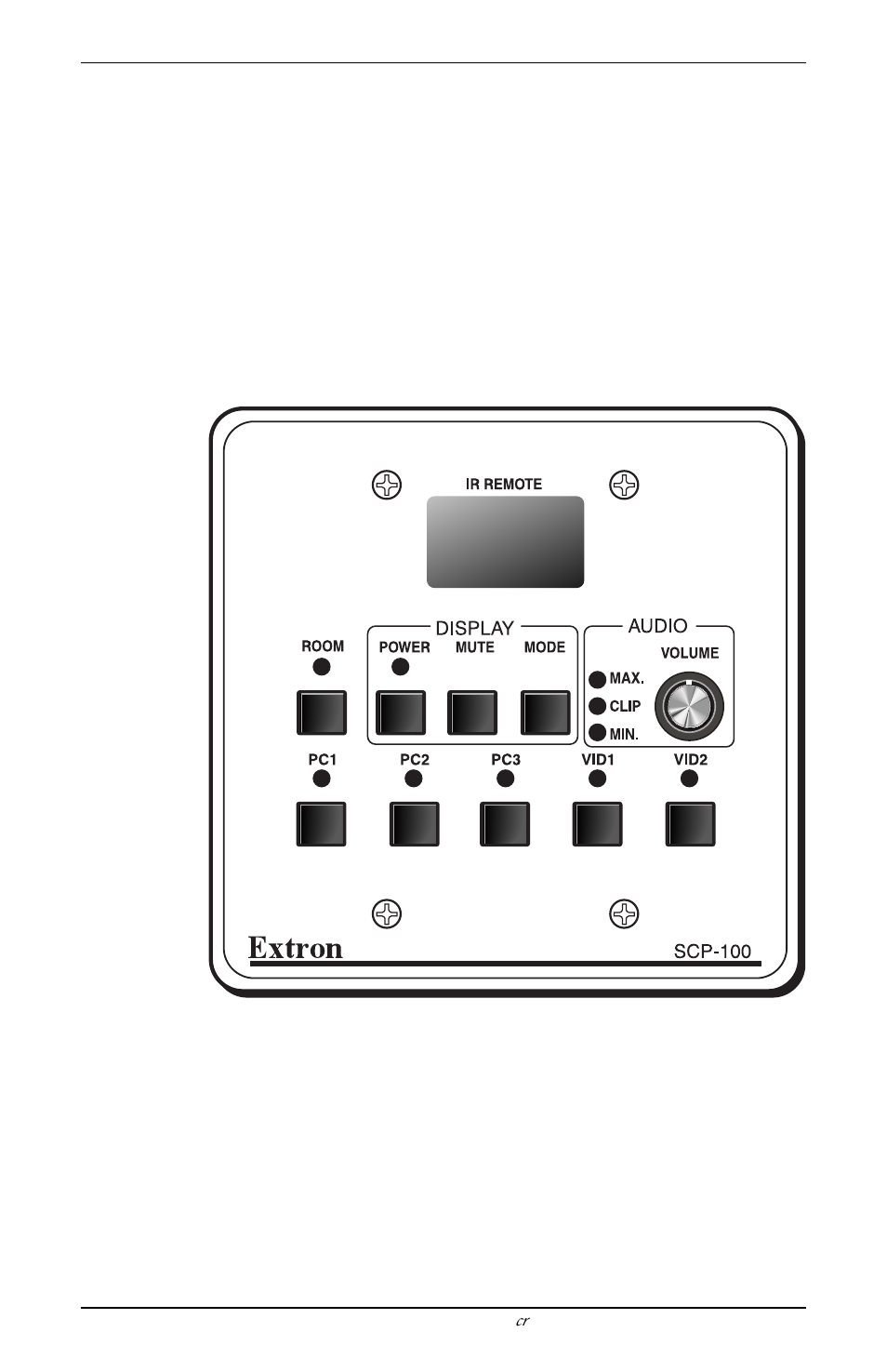 Scp 100 operation | Extron Electronics SCP 100 Control Pad User Guide User Manual | Page 10 / 14