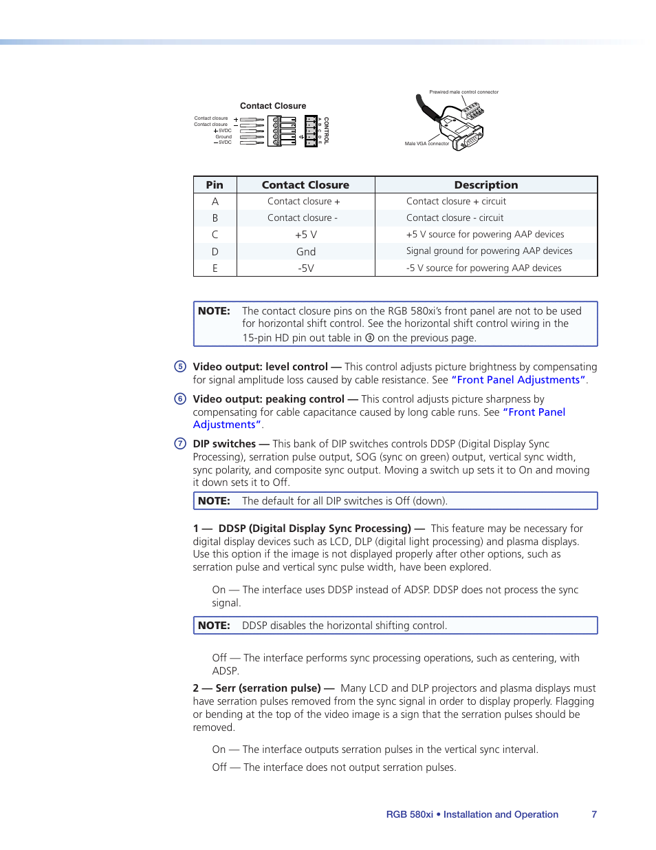 Extron Electronics RGB 580xi User Guide User Manual | Page 11 / 33