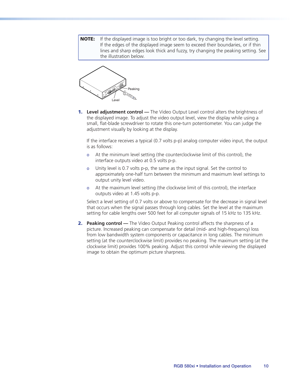 Extron Electronics RGB 580xi User Guide User Manual | Page 14 / 33