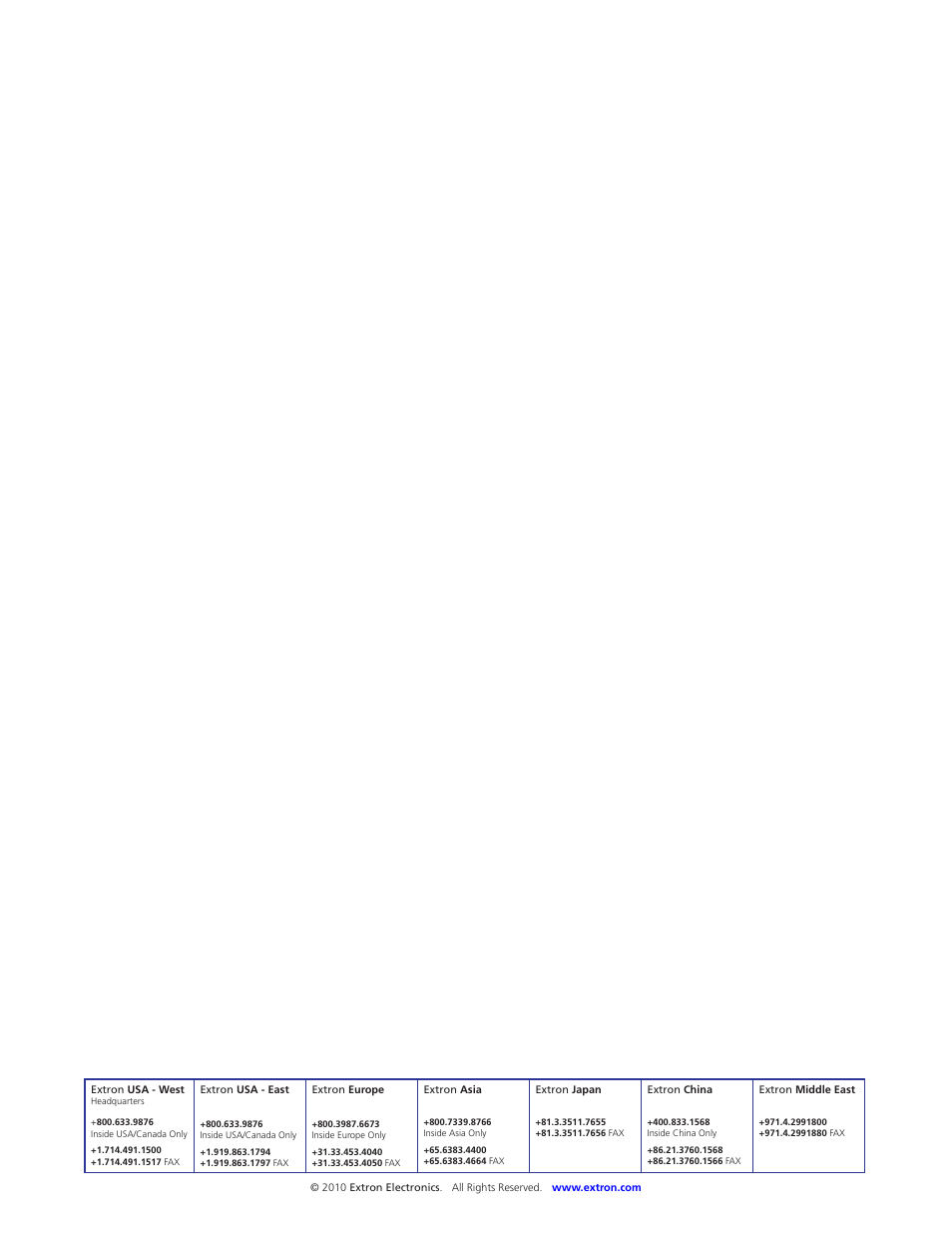 Extron Electronics RGB 580xi User Guide User Manual | Page 33 / 33