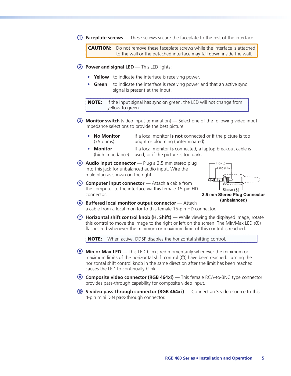 Extron Electronics RGB 460xi Series User Guide User Manual | Page 11 / 25