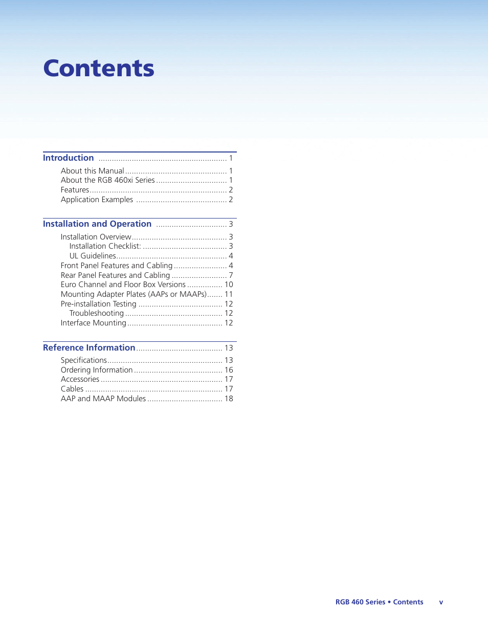 Extron Electronics RGB 460xi Series User Guide User Manual | Page 5 / 25