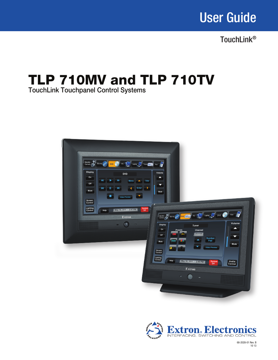 Extron Electronics TLP 710TV User Guide User Manual | 49 pages