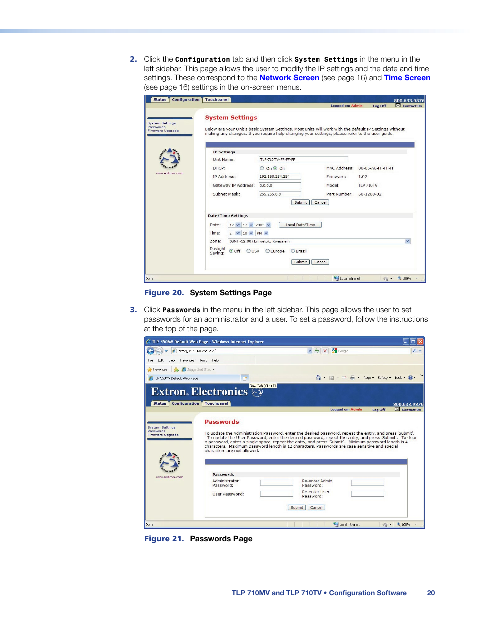 Extron Electronics TLP 710TV User Guide User Manual | Page 26 / 49