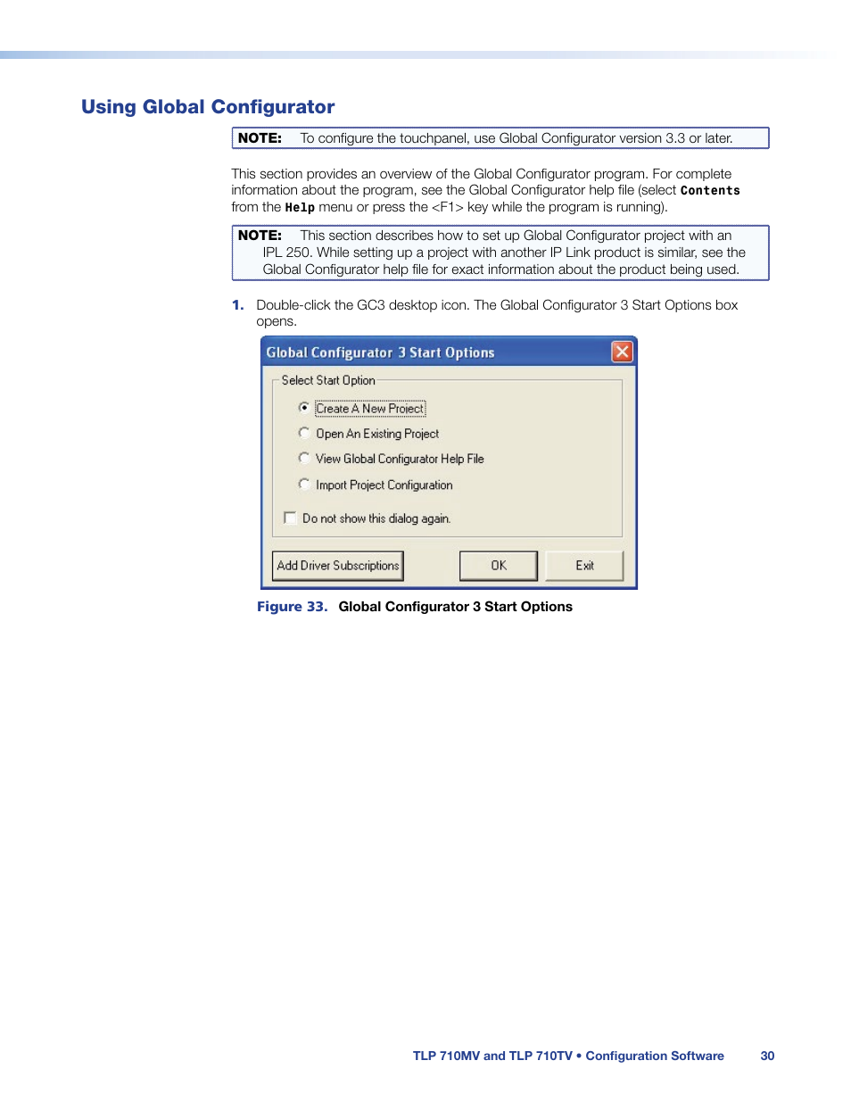 Using global configurator, Defined functions, using the, Extron global configurator software | Extron Electronics TLP 710TV User Guide User Manual | Page 36 / 49